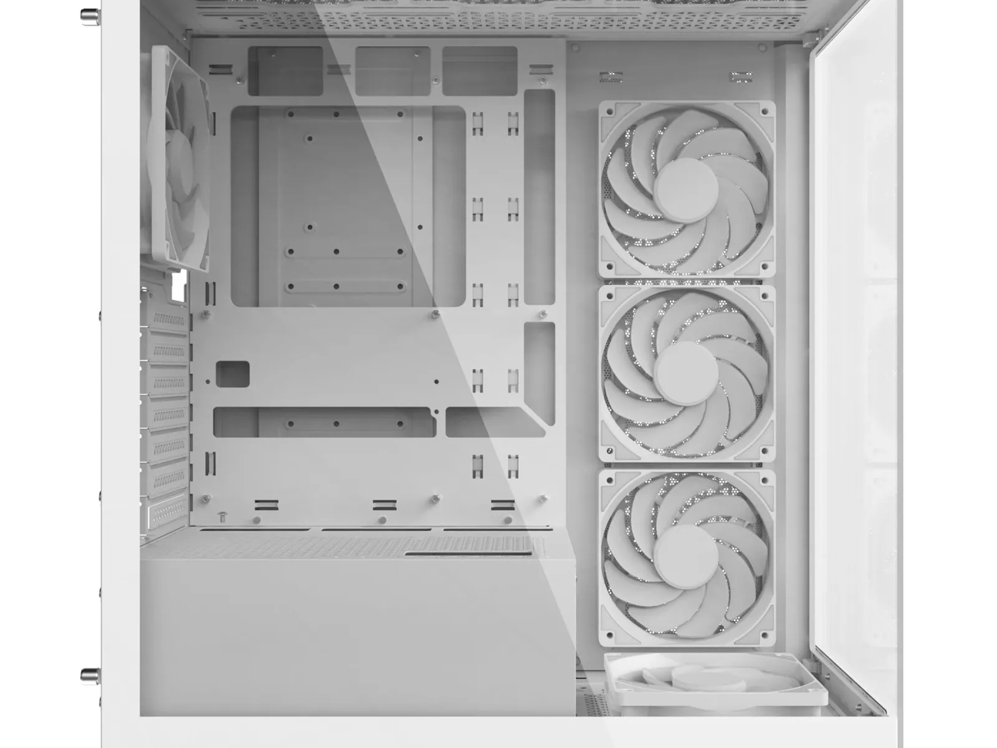 XPG Invader X Mid-Tower Gaming Case With 5 ARGB Fans White