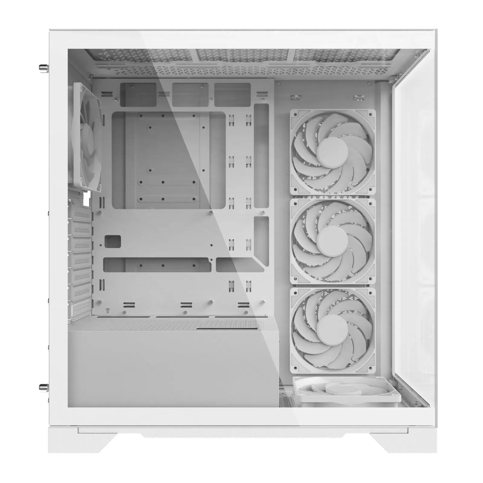 XPG Invader X Mid-Tower Gaming Case With 5 ARGB Fans White