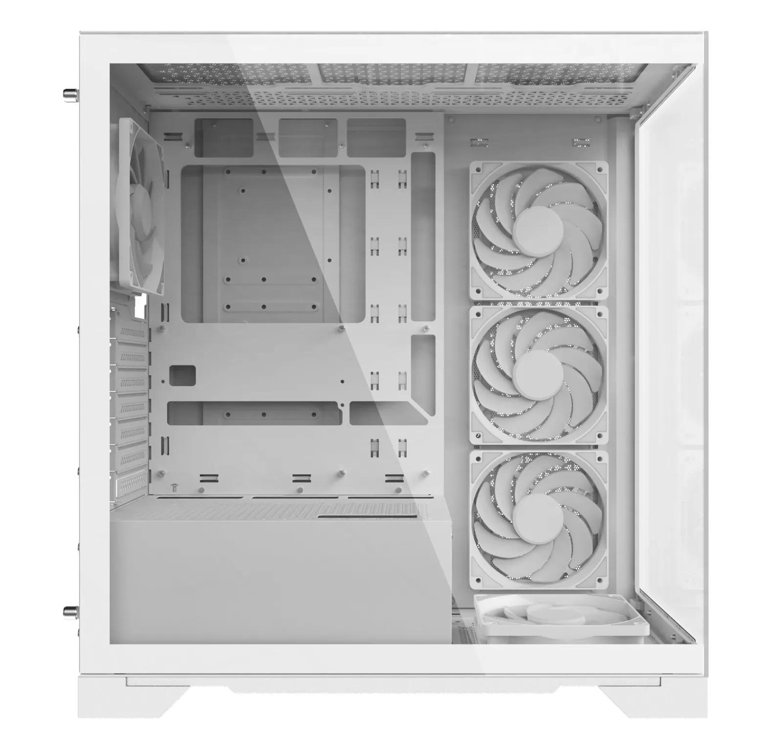 XPG Invader X Mid-Tower Gaming Case With 5 ARGB Fans White