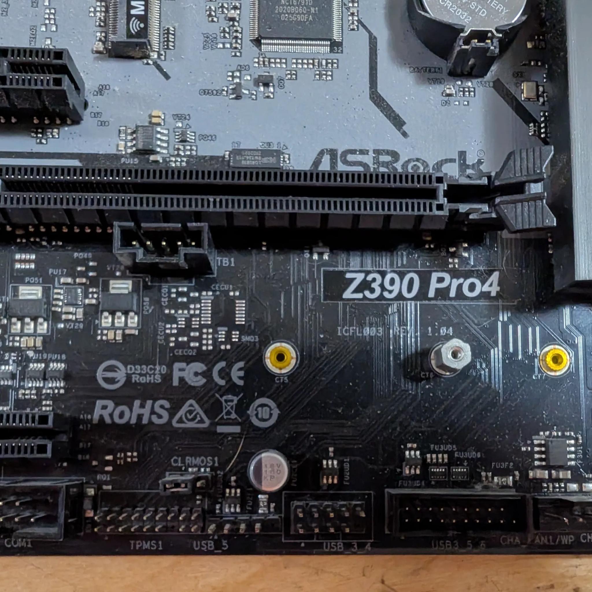 AsRock Z390 Pro4 + Intel Core i7 8700K + 16GB DDR4