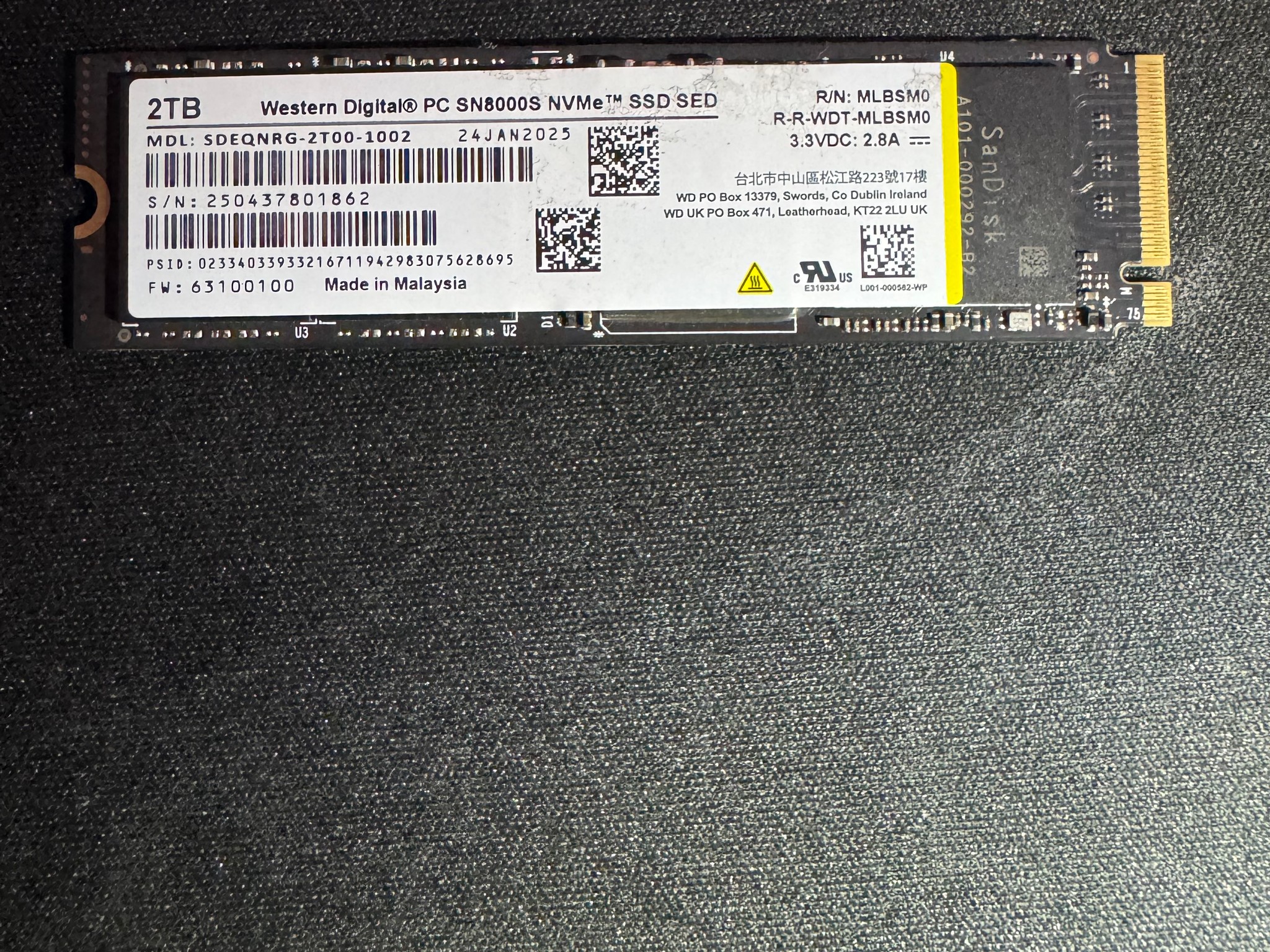 Western Digital® PC SN8000S NVMe™