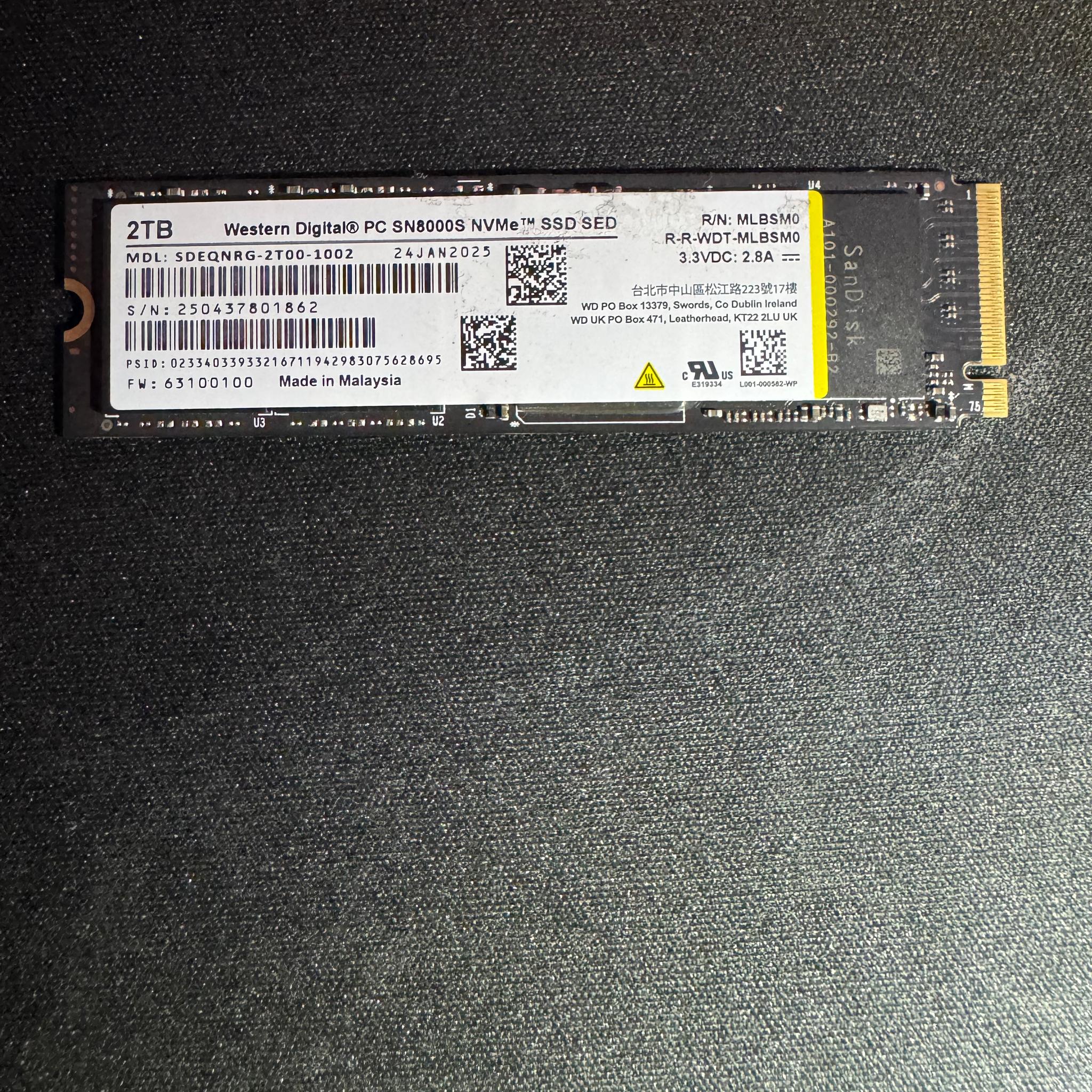 Western Digital® PC SN8000S NVMe™