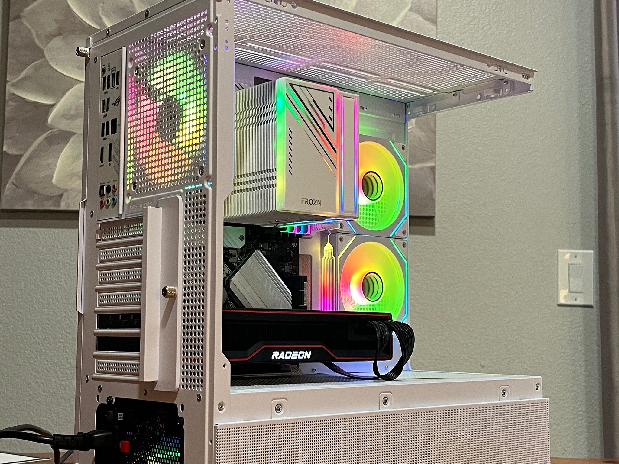 SAPPHIRE RX 6800 XT 16GB, Ryzen 7 5800X, 32GB 3200MHz | White RGB Gaming Computer/PC