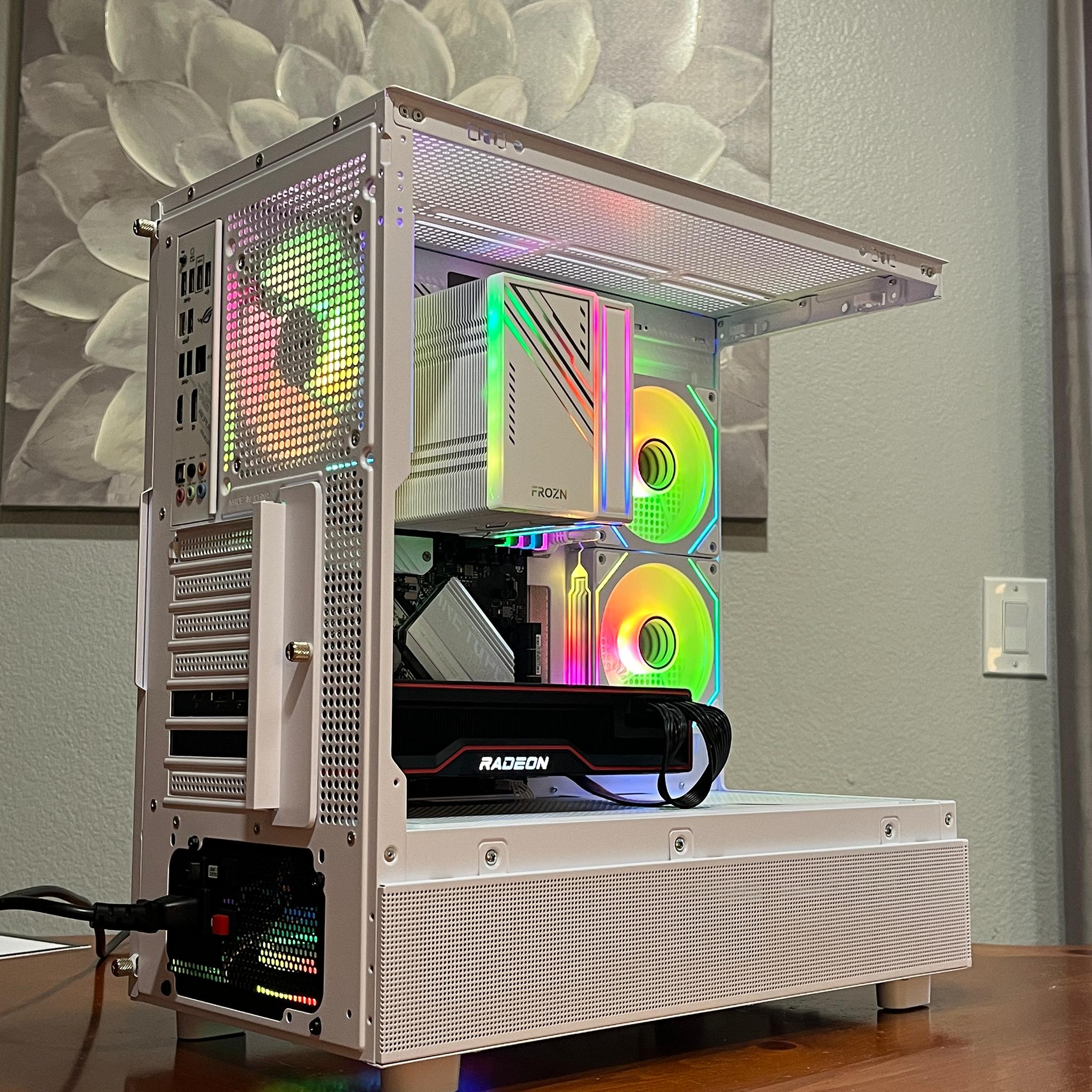 SAPPHIRE RX 6800 XT 16GB, Ryzen 7 5800X, 32GB 3200MHz | White RGB Gaming Computer/PC