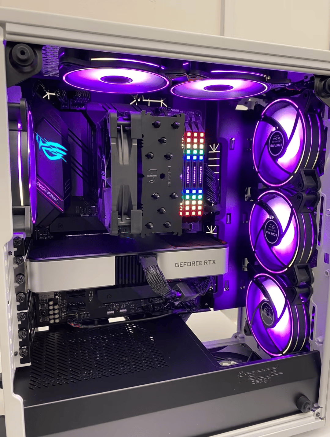 EZDIY RGB 6-Pack Case Fans w/Hub & Controller
