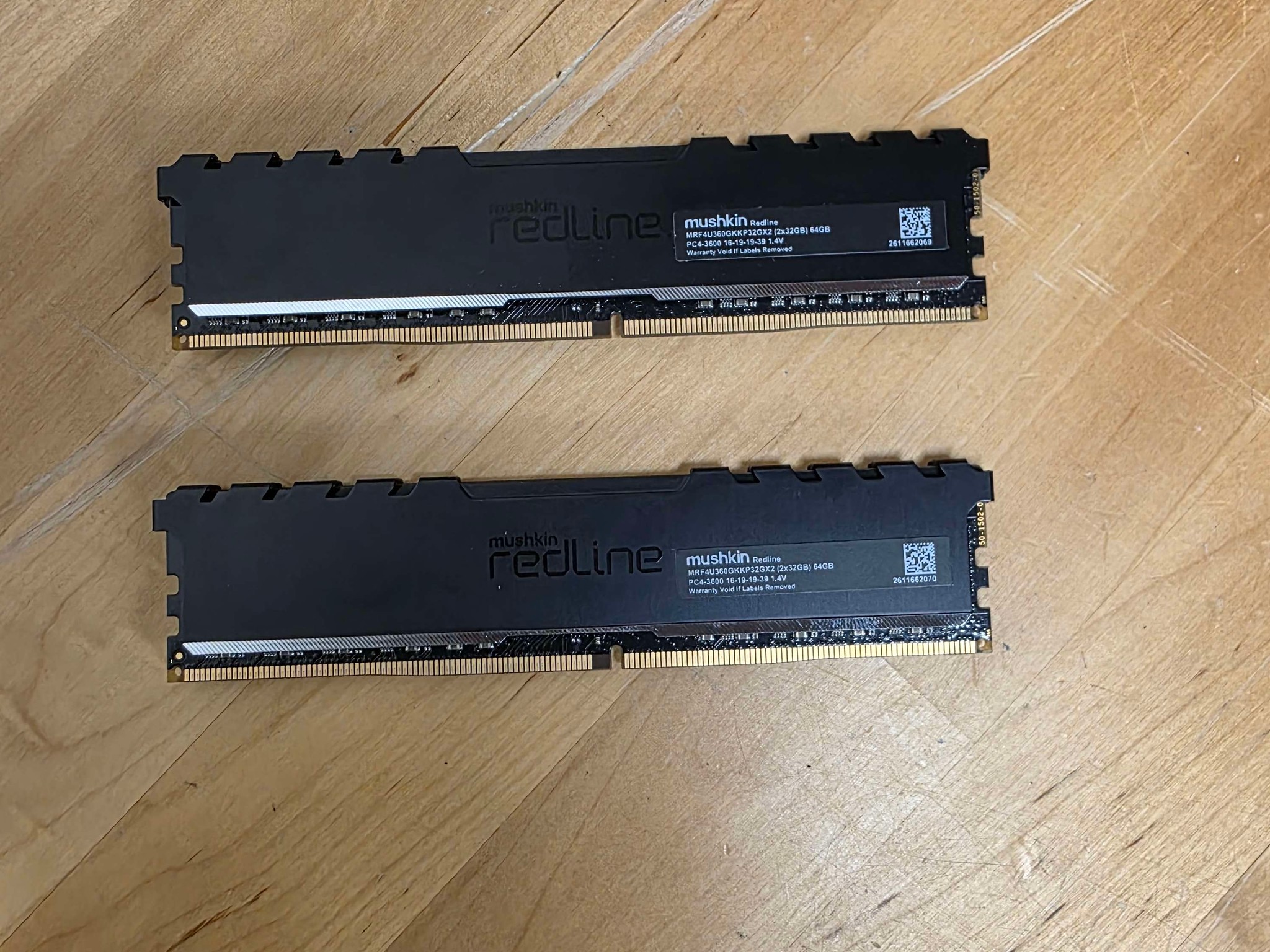 Mushkin Redline 64GB (32x2) 3600MHz RAM