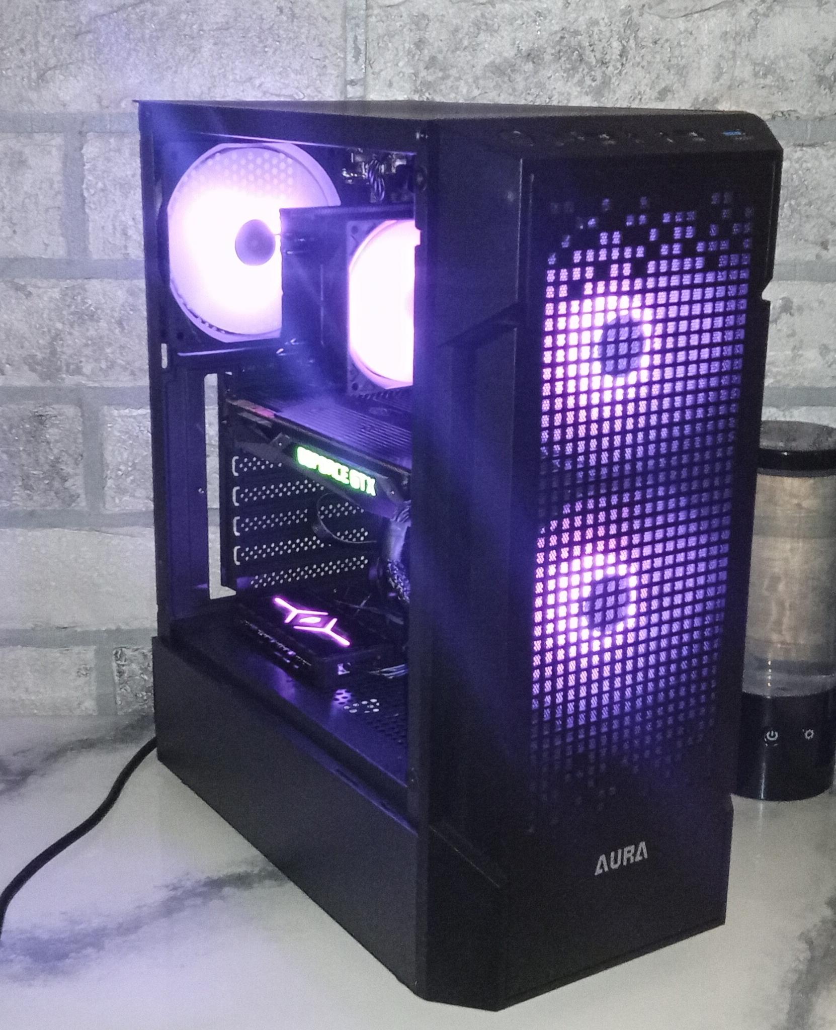 Gaming Pc/Ryzen 5 1600/Gtx 1080/512 SSD/16GB DDR 4/600W PSU/WIN11 PRO/WIFI