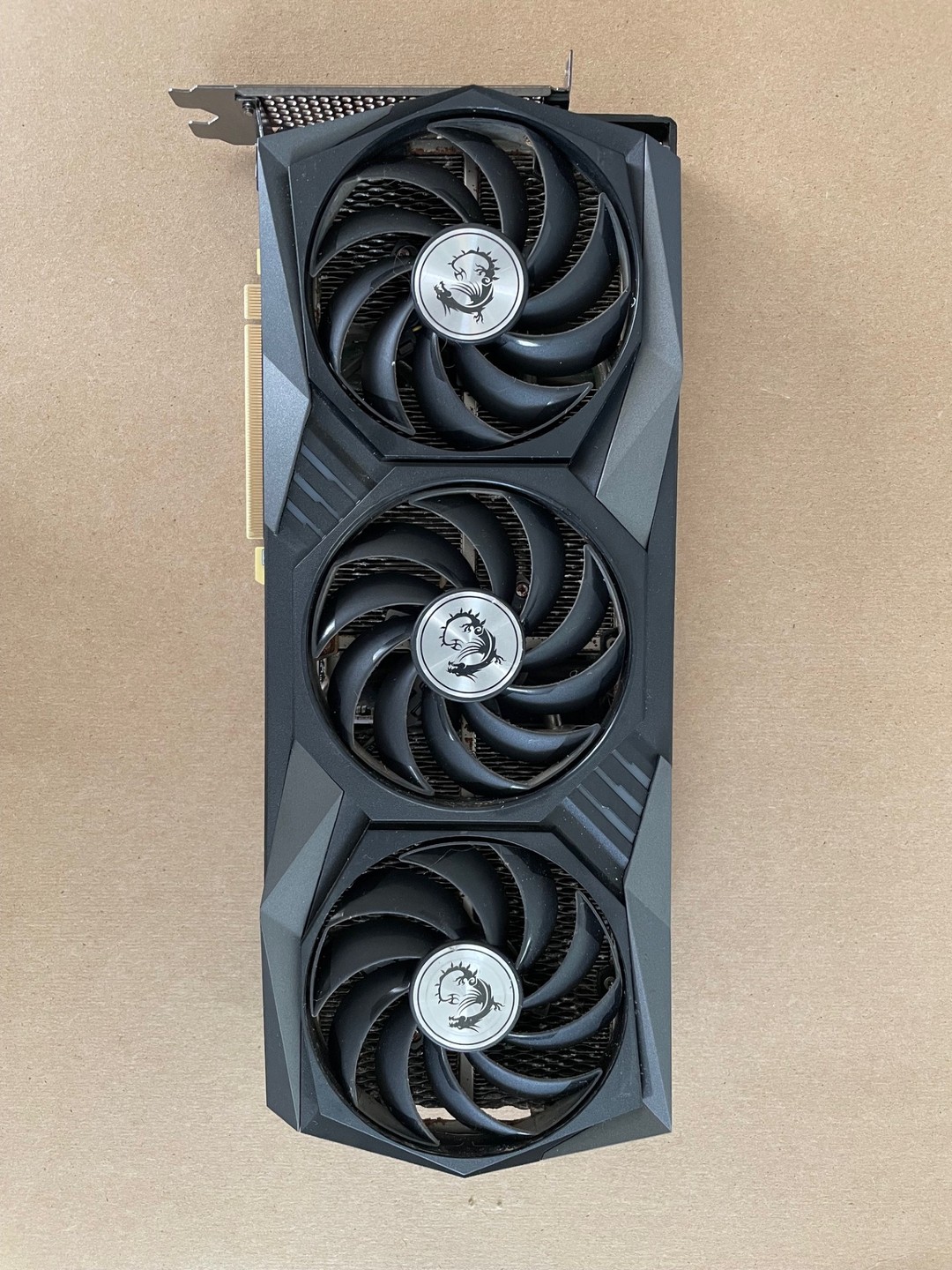 MSI Geforce RTX 3060 Ti GAMING X TRIO, Works but AS IS for PARTS