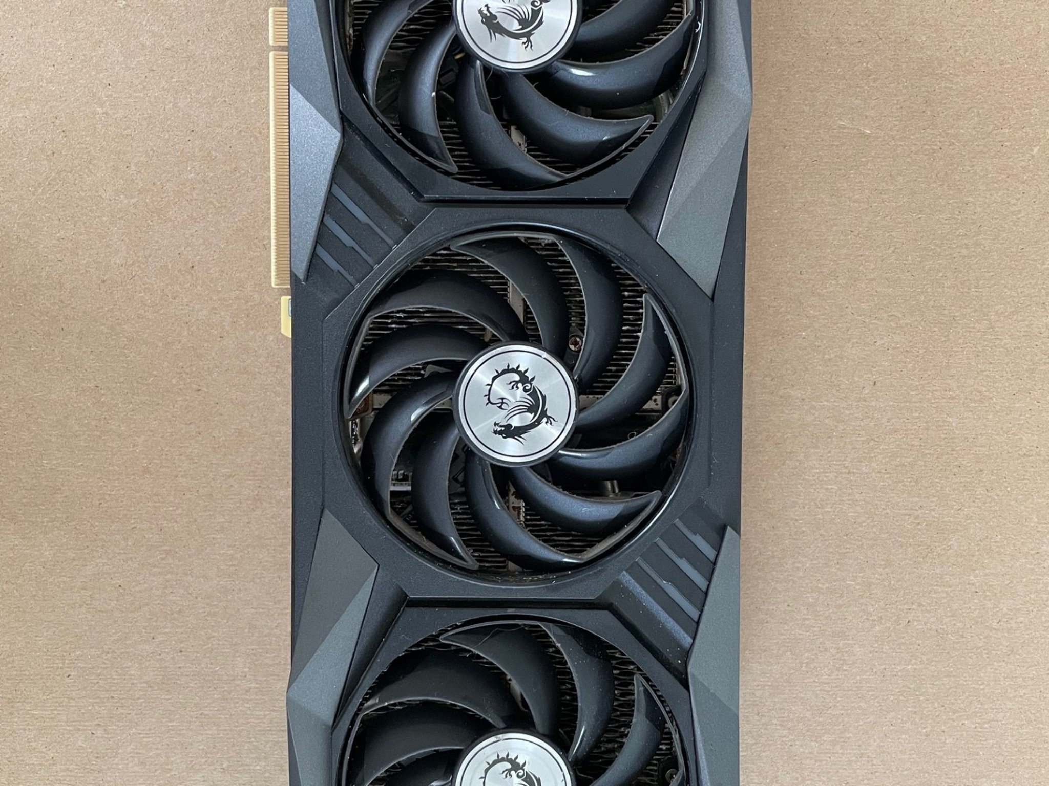 MSI Geforce RTX 3060 Ti GAMING X TRIO, Works but AS IS for PARTS ONLY