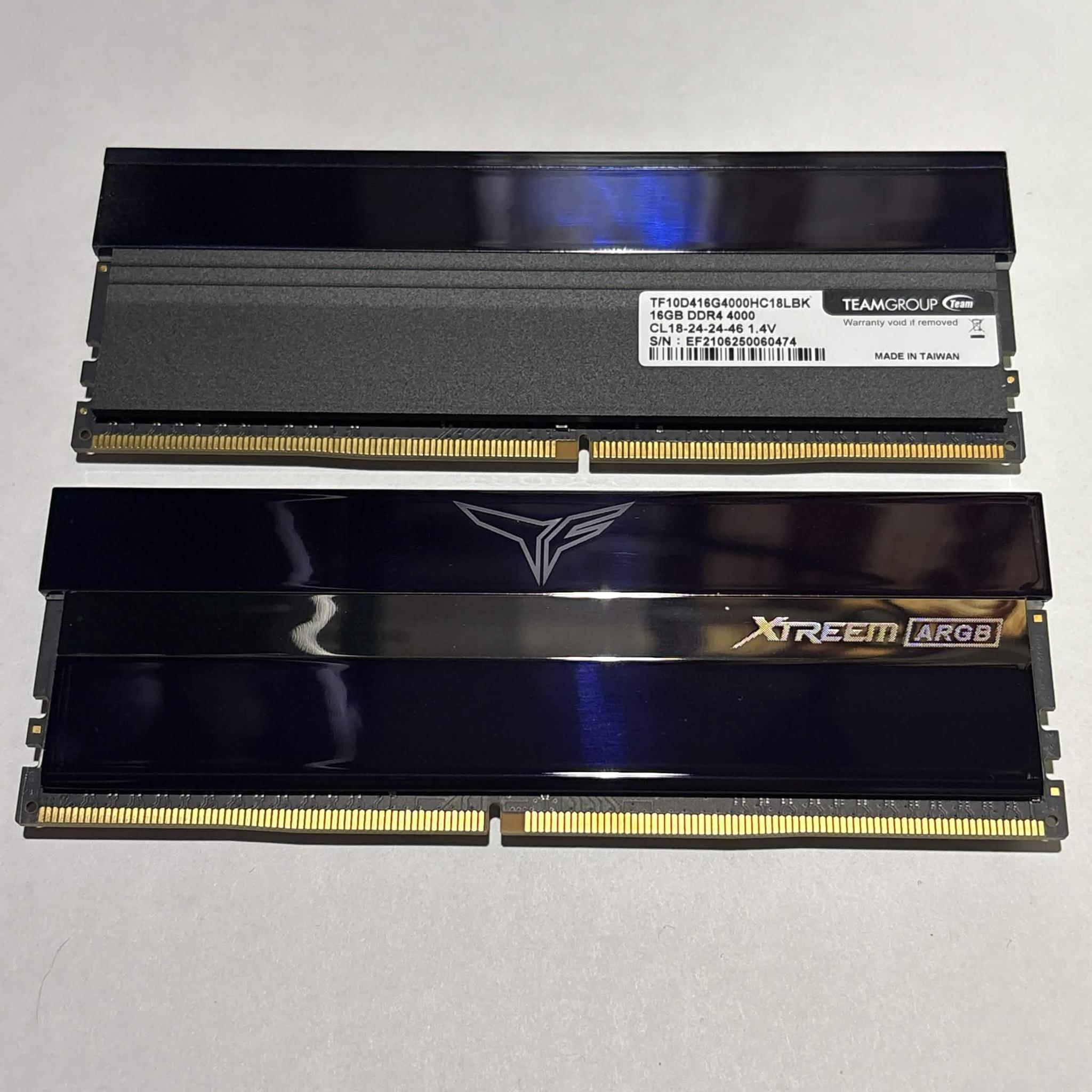 TEAMGROUP T-Force XTREEM ARGB 32GB (2x16GB) DDR4-4000 CL18 Memory Kit | Tested