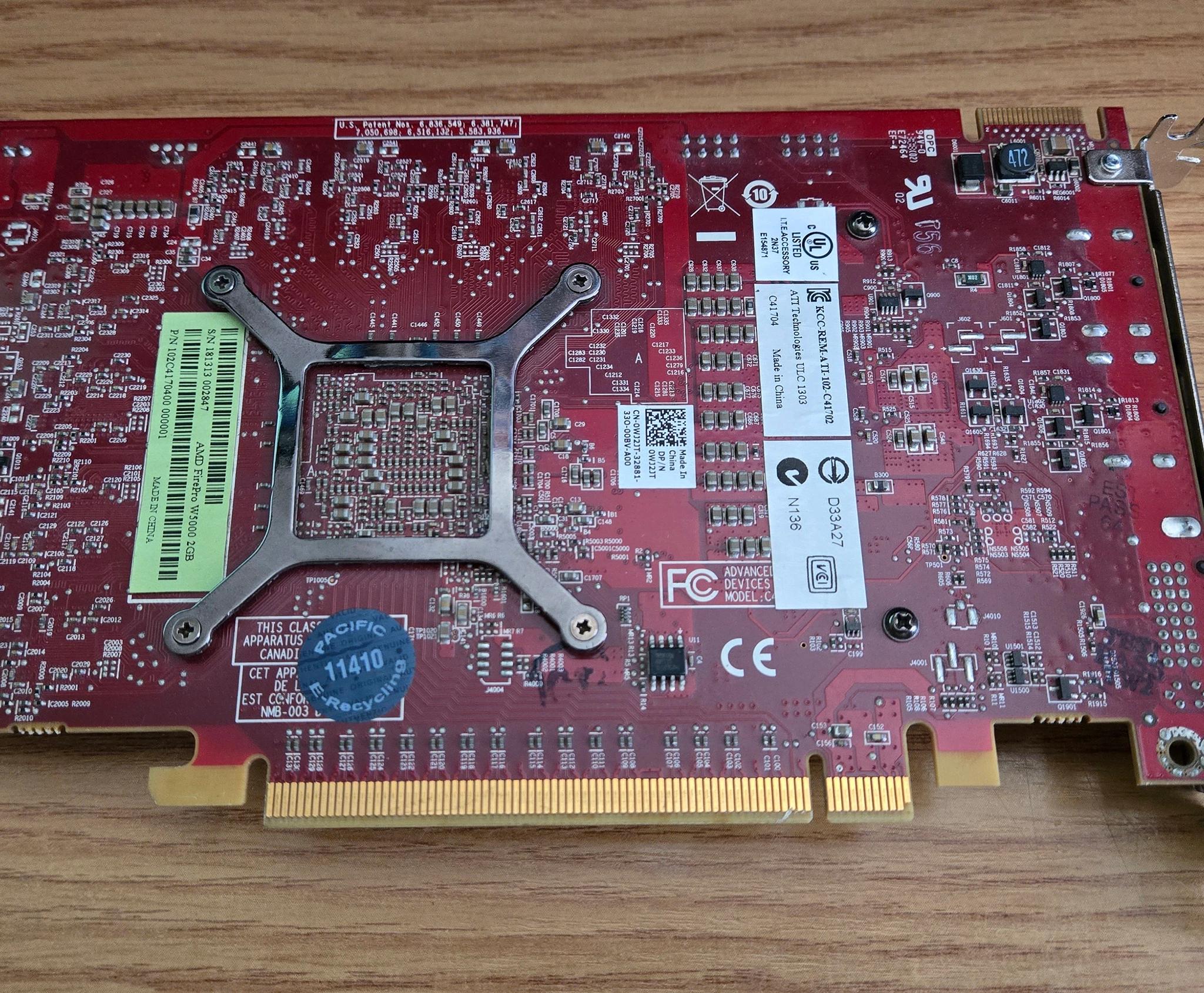 USED AMD FirePro W5000 2GB Low Power Discreet GPU
