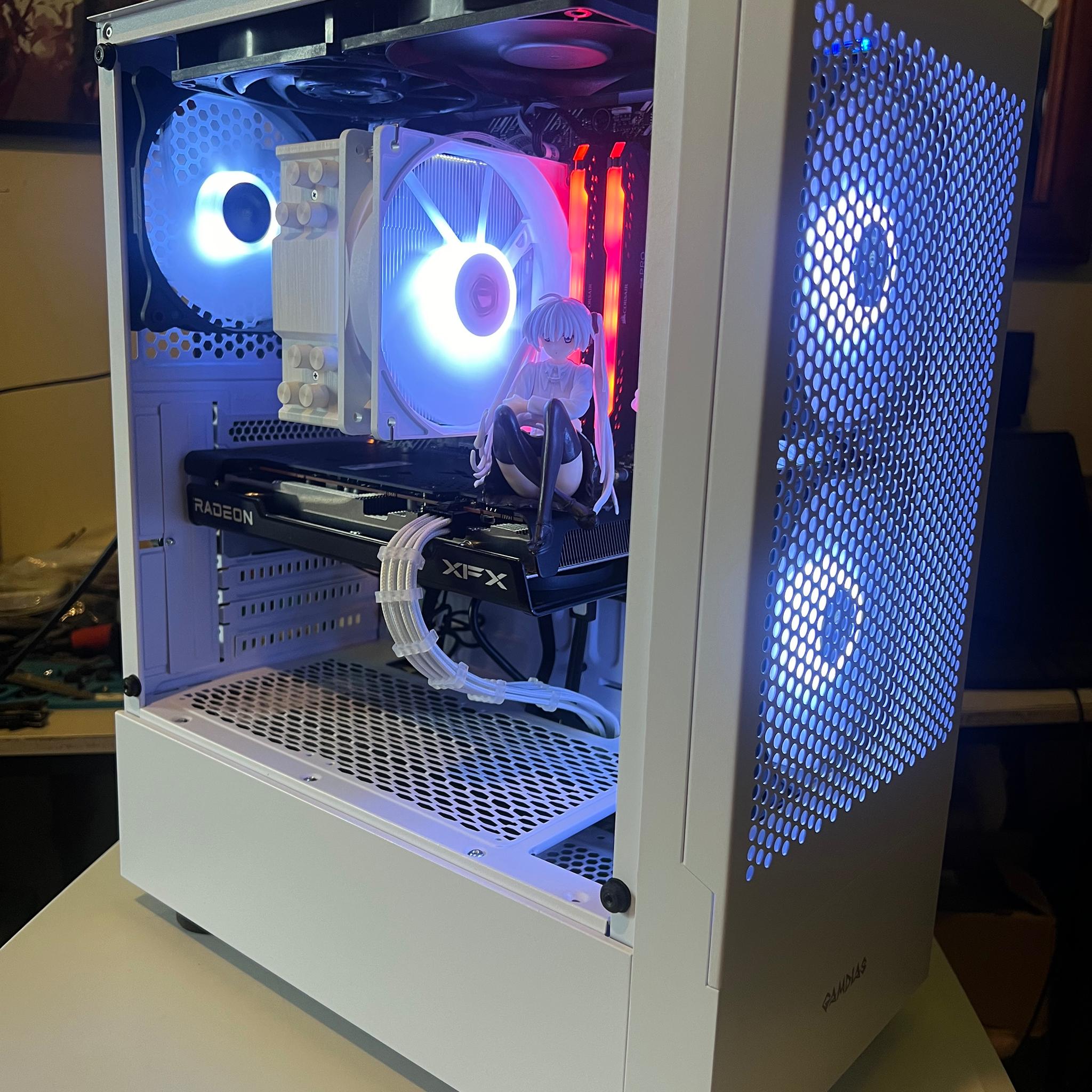 White ❄️ Gaming PC | Ryzen 5 3600 | RX 6650XT | 32GB RAM | 1TB SSD | Windows 11 Pro