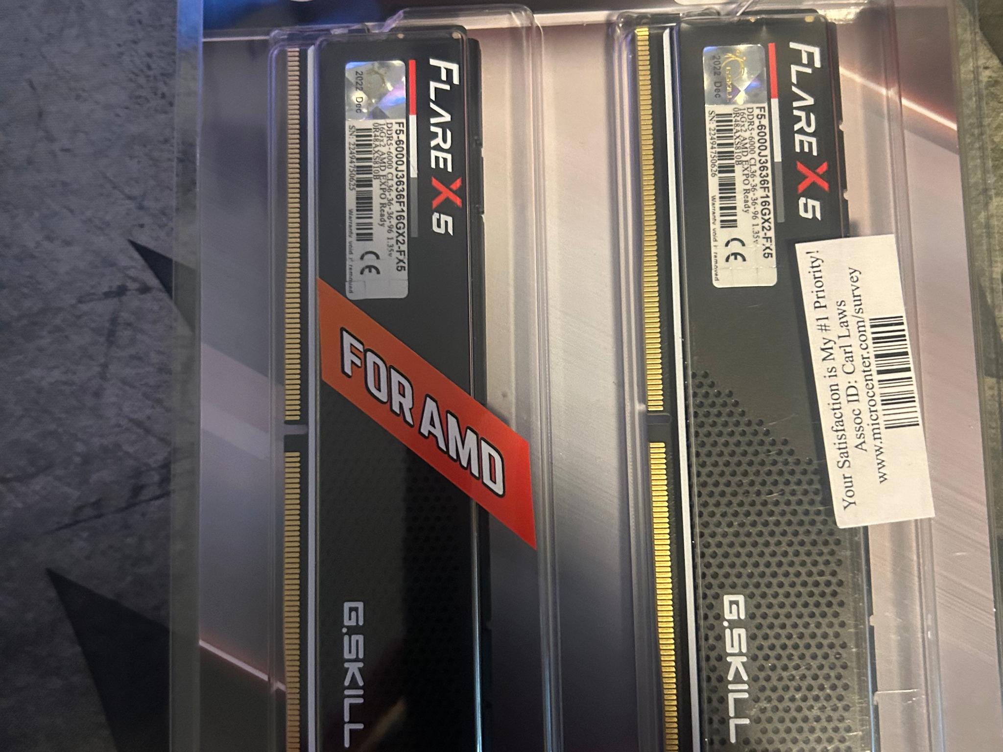 G.Skill Flare X5 32GB (2 x 16GB) DDR5 6000 Mhz 