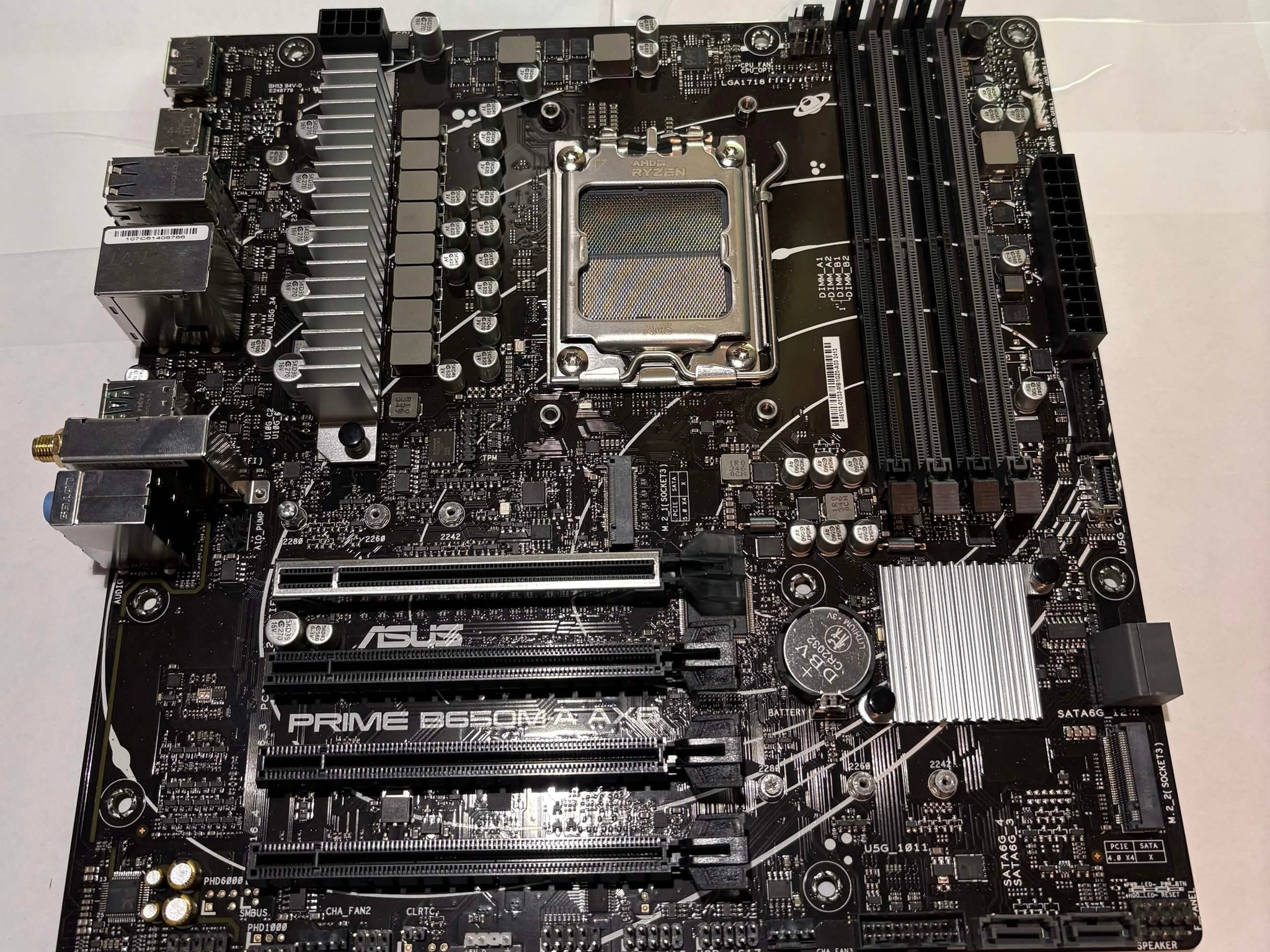 ASUS Prime B650M-A AX6 II AM5 Micro-ATX Motherboard | DDR5 | WiFi 6 | PCIe 4.0