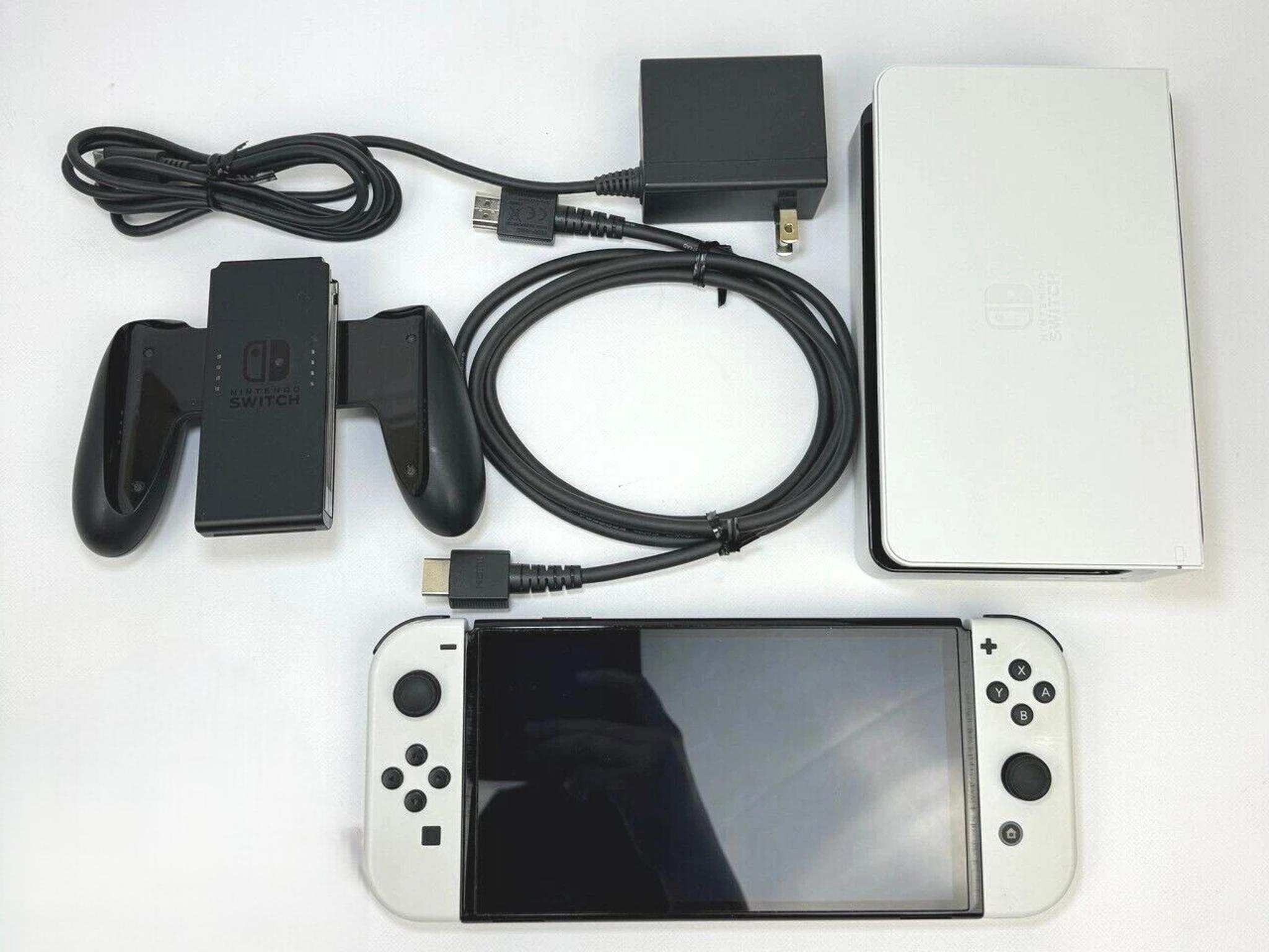 Nintendo Switch OLED Bundle - Dock, Handheld, Case