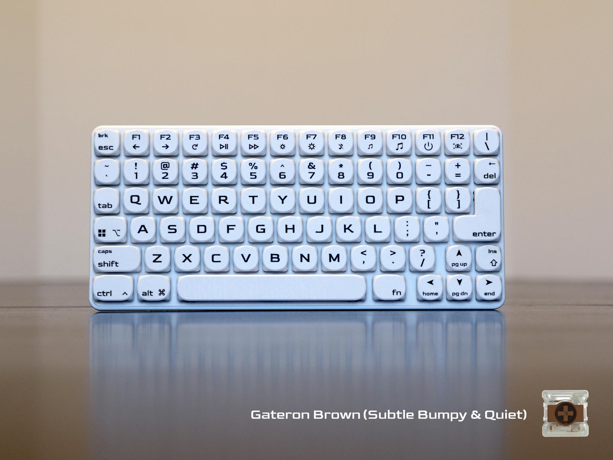Low Profile 74-key Wired Mechanical Keyboard • Hot Swappable, Hand Assembled, Gaming, Travel, USB-C