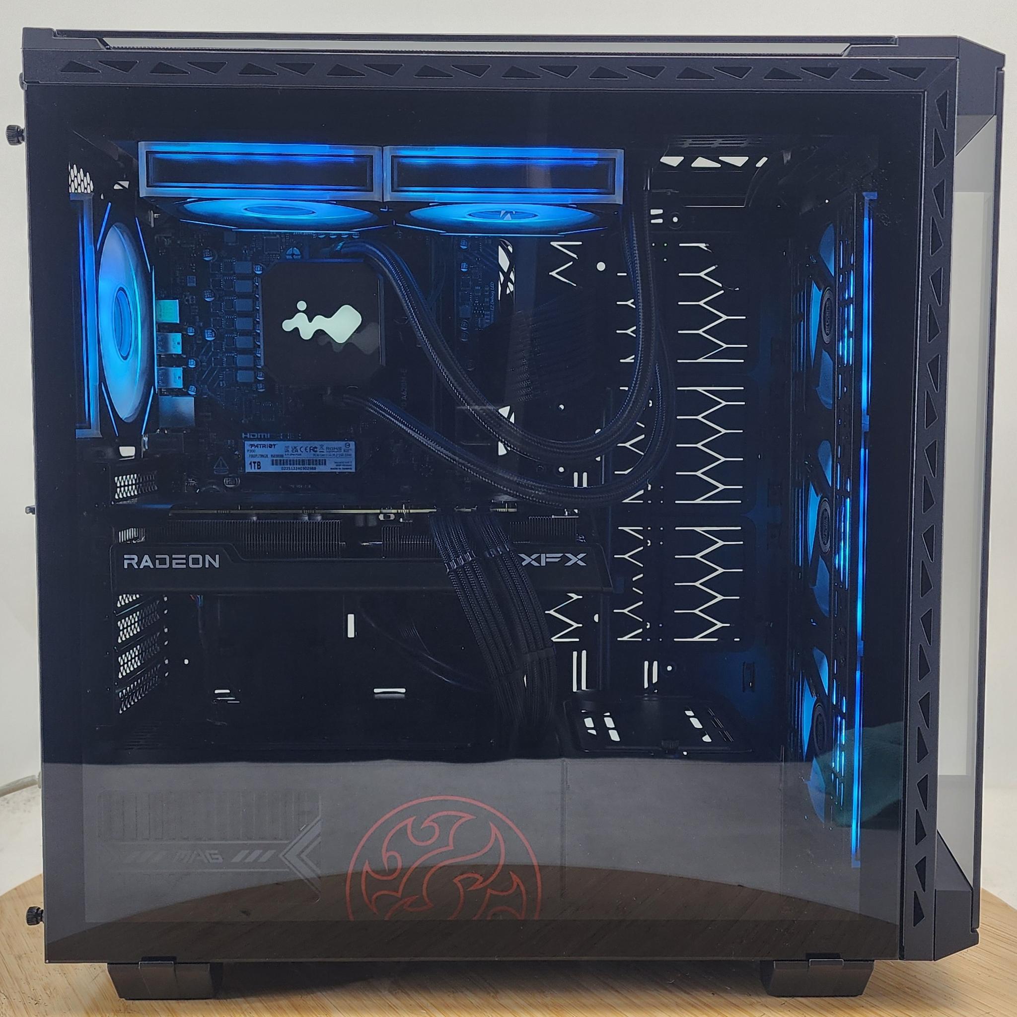 Gaming PC Ryzen 5 9600X 16GB RAM 1TB SSD RX 7600 XT 16GB Windows 11 Computer
