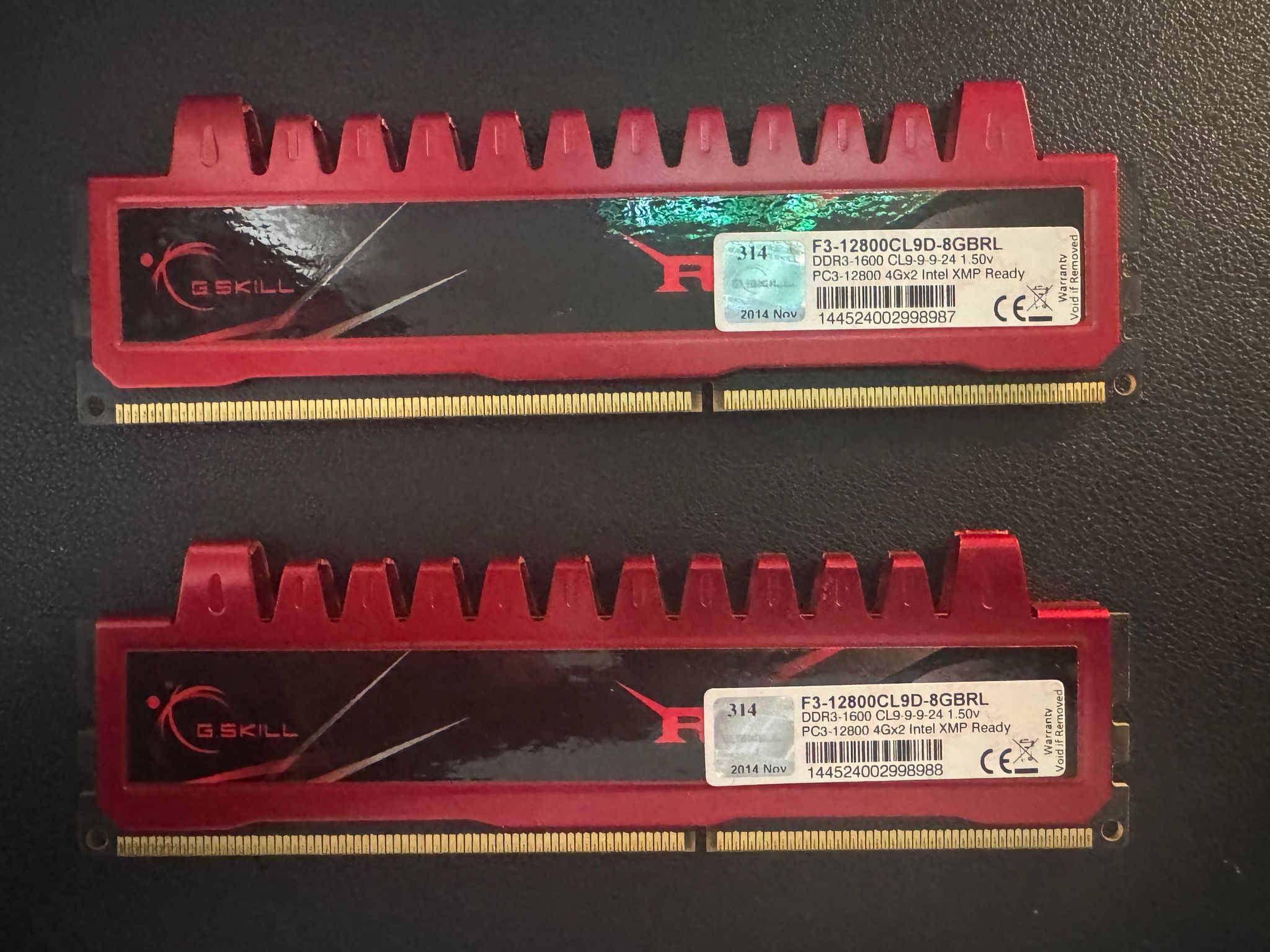 G.SKILL Ripjaws 16GB DDR3 RAM Kit (2×8GB) 1600MHz