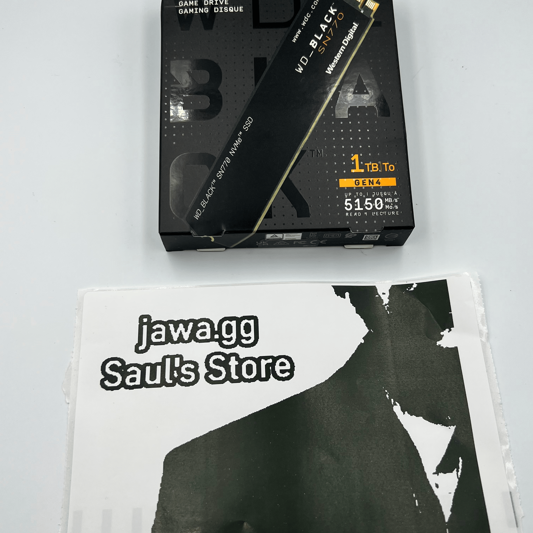 WD Black 1TB SN770 NVMe Internal Gaming SSD Solid State Drive PCIe Gen4, M.2 2280 WDBBDL0010BNC
