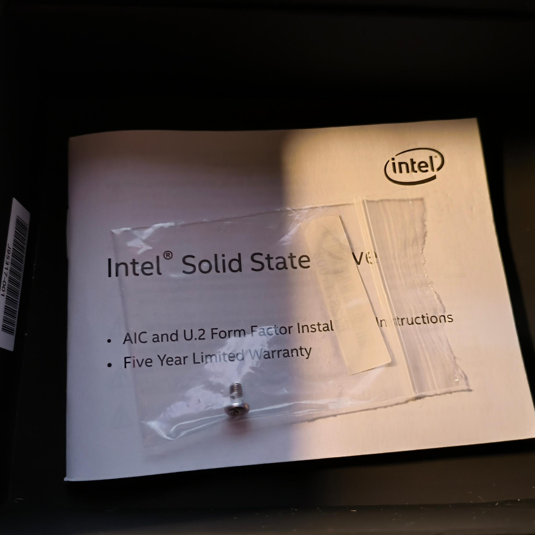 Intel Optane SSD 905p 960 GB