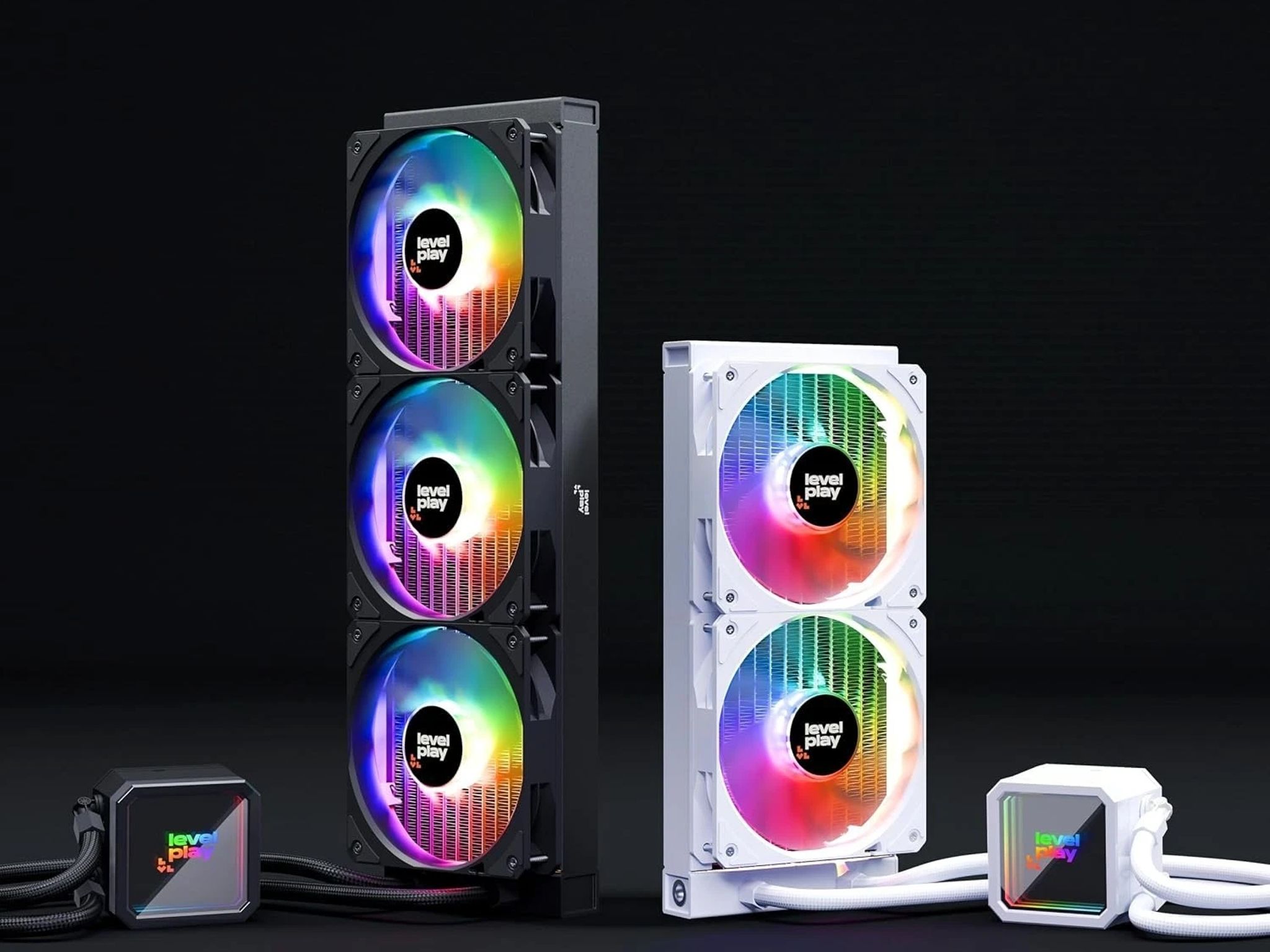 Levelplay Combat CL240 AIO Liquid Cooler -WHITE (NEW)