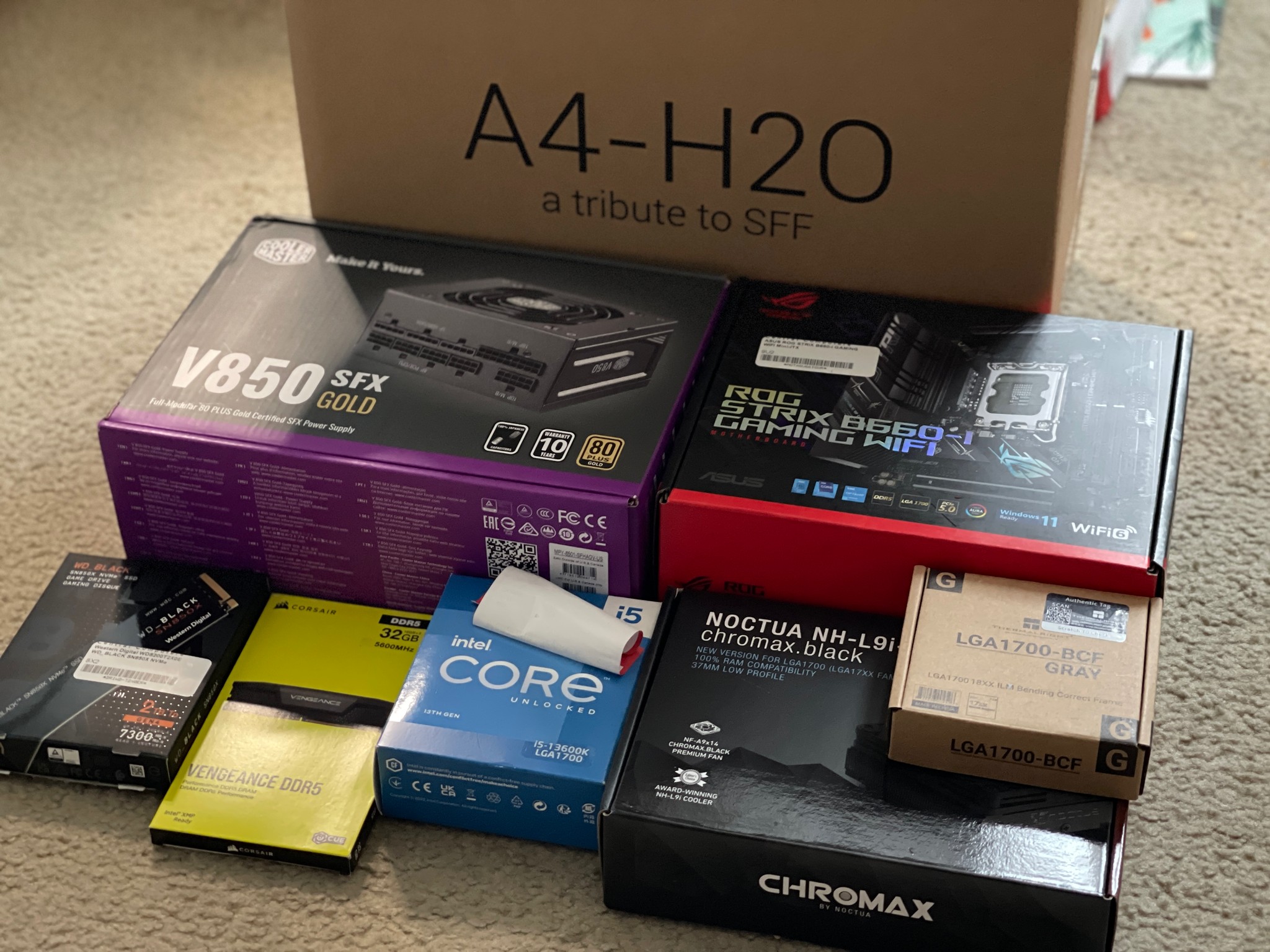 Silver Bullet 🎮 RTX 3090, Intel 13600K, 32GB DDR5, 2TB nvMe, ROG B660i, 850W, Lian Li, Noctua Fans
