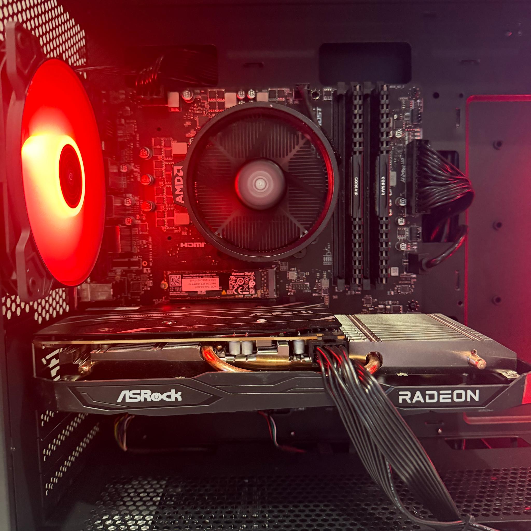 Radeon RX 6600 Custom Gaming PC - Ryzen 5 3600, 512GB NVMe SSD