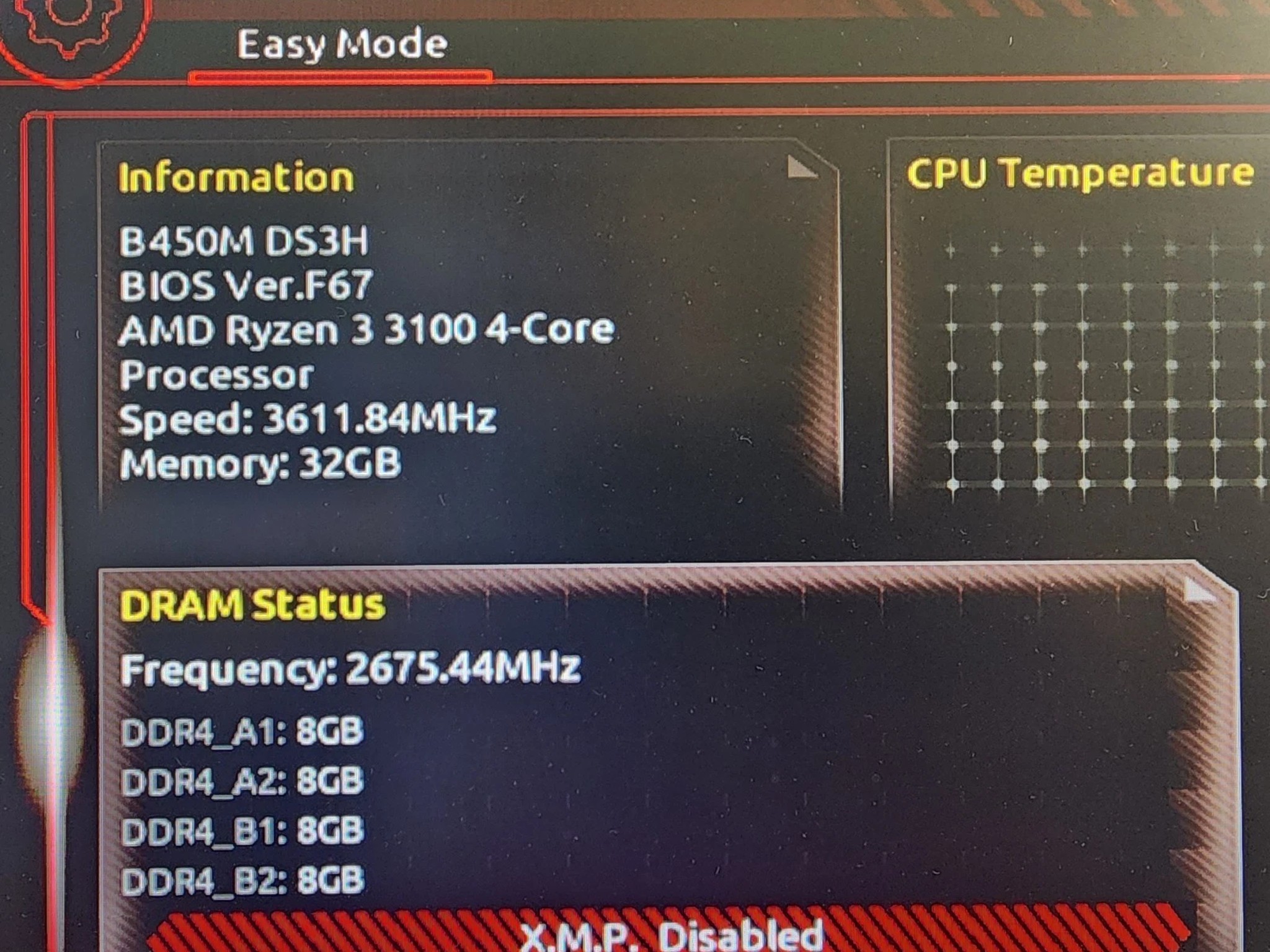 UPDATED BIOS GIGABYTE B450M DS3H DDR4 AM4 MATX Motherboard