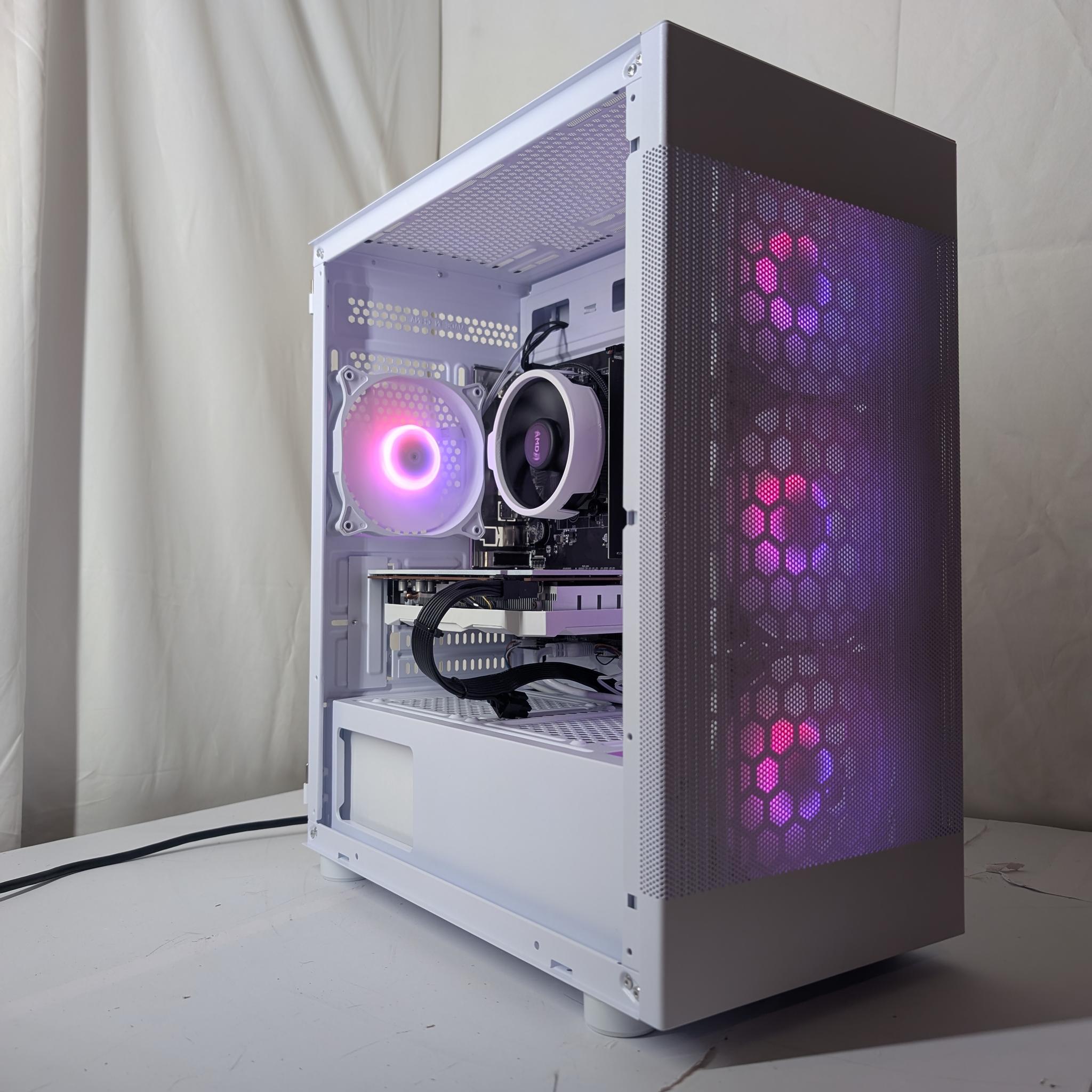 RX 6600XT | RYZEN 5 2600 | 500GB NVME | 16GB ddr4 | ALL WHITE