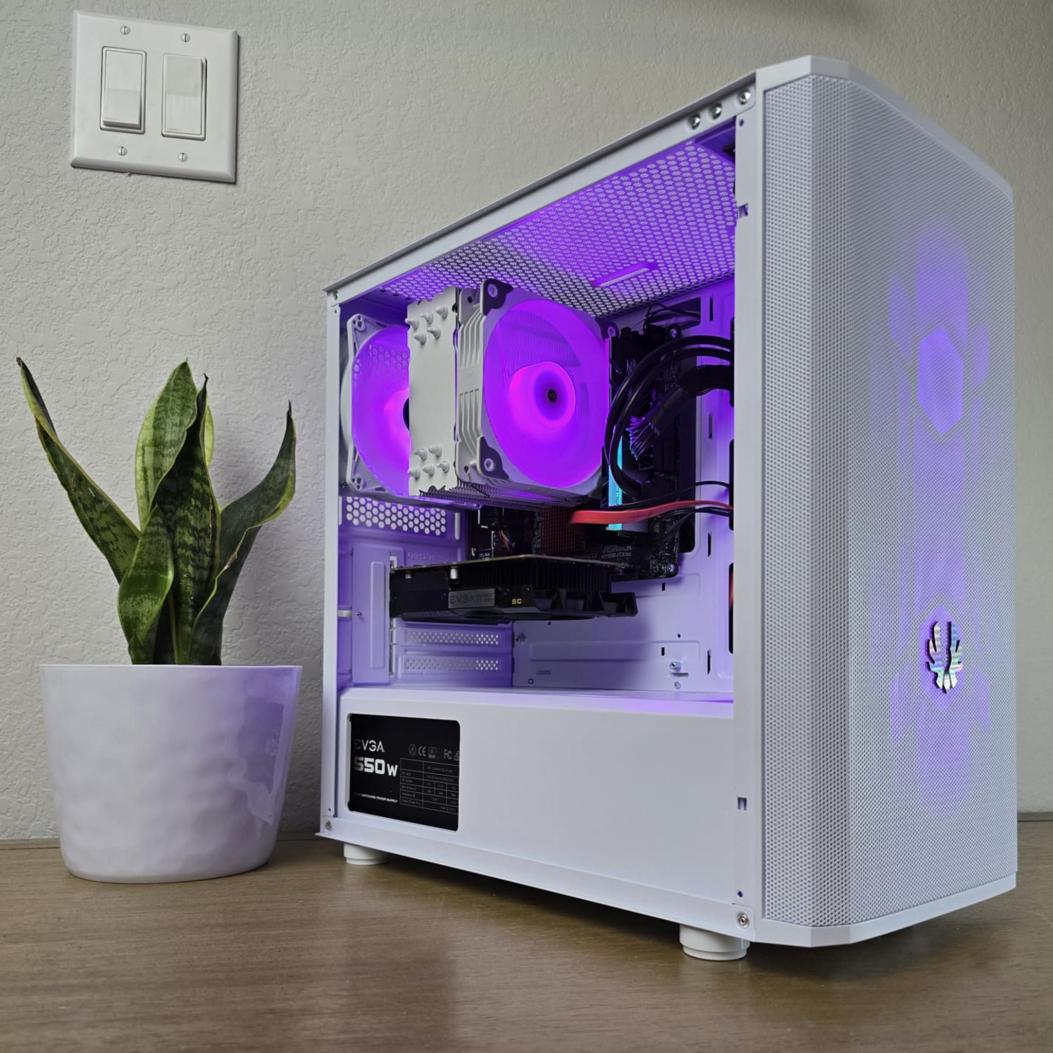 GTX 1050Ti | i5 6600k | 16GB DDR4 RAM | 1TB SSD | 1TB HDD | 4 RGB Fans | White RGB Gaming PC
