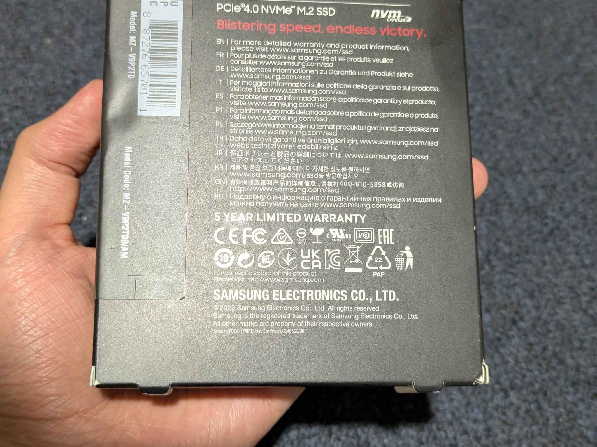 Sealed Samsung 990 Pro NVMe M.2 SSD 2 TB