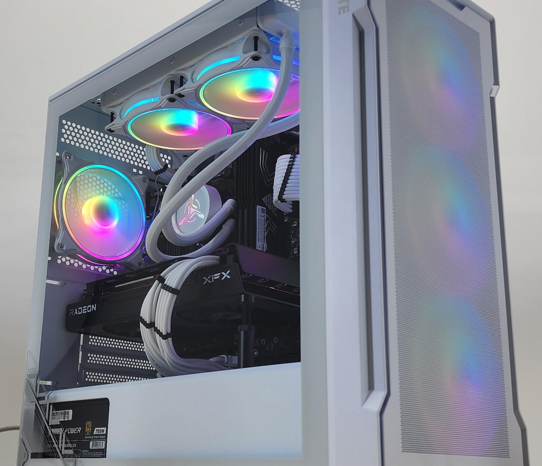 Gaming PC Ryzen 7 5700X 32GB RAM 1TB SSD RX 7700 XT 12GB Windows 11 PC