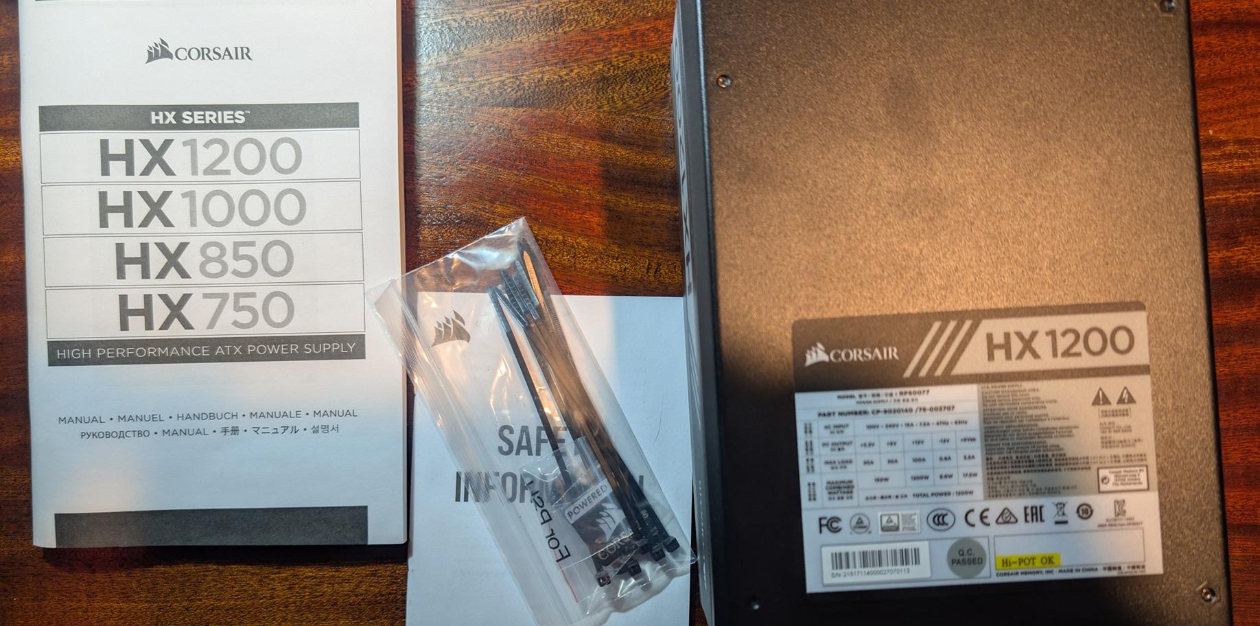 Corsair HX1200 Platinum PSU