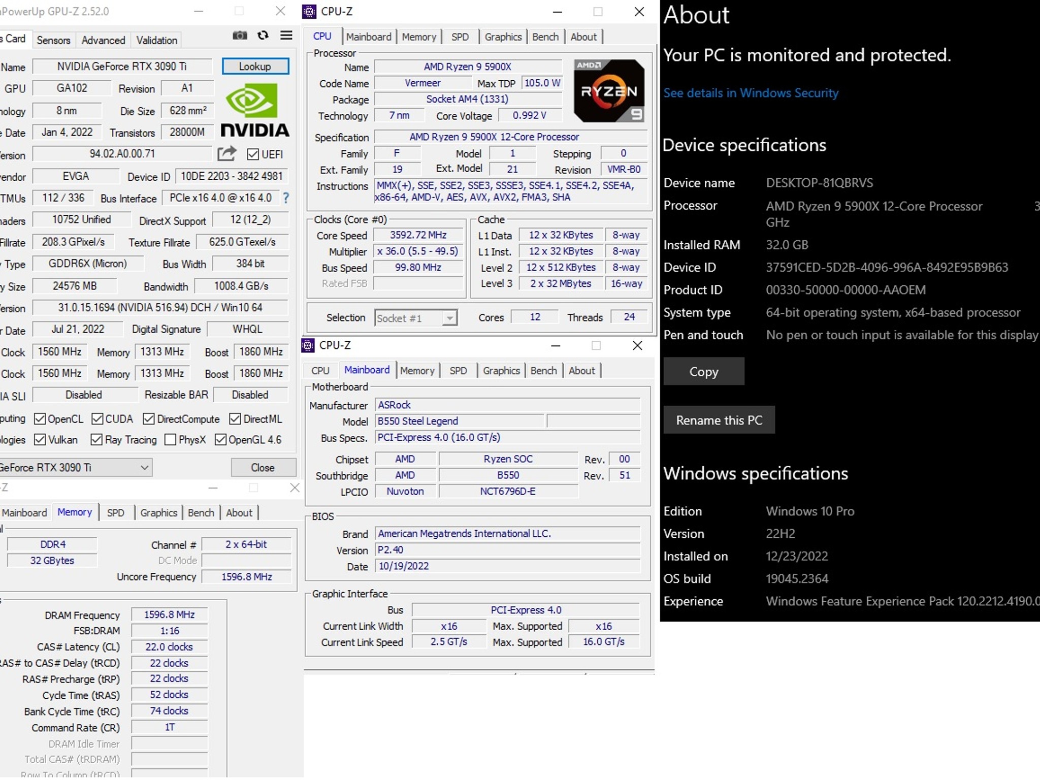 PC on Sale! Ryzen 9 5900X, RTX 3090Ti, 32GB DDR4-3200 RAM, 1TB SSD