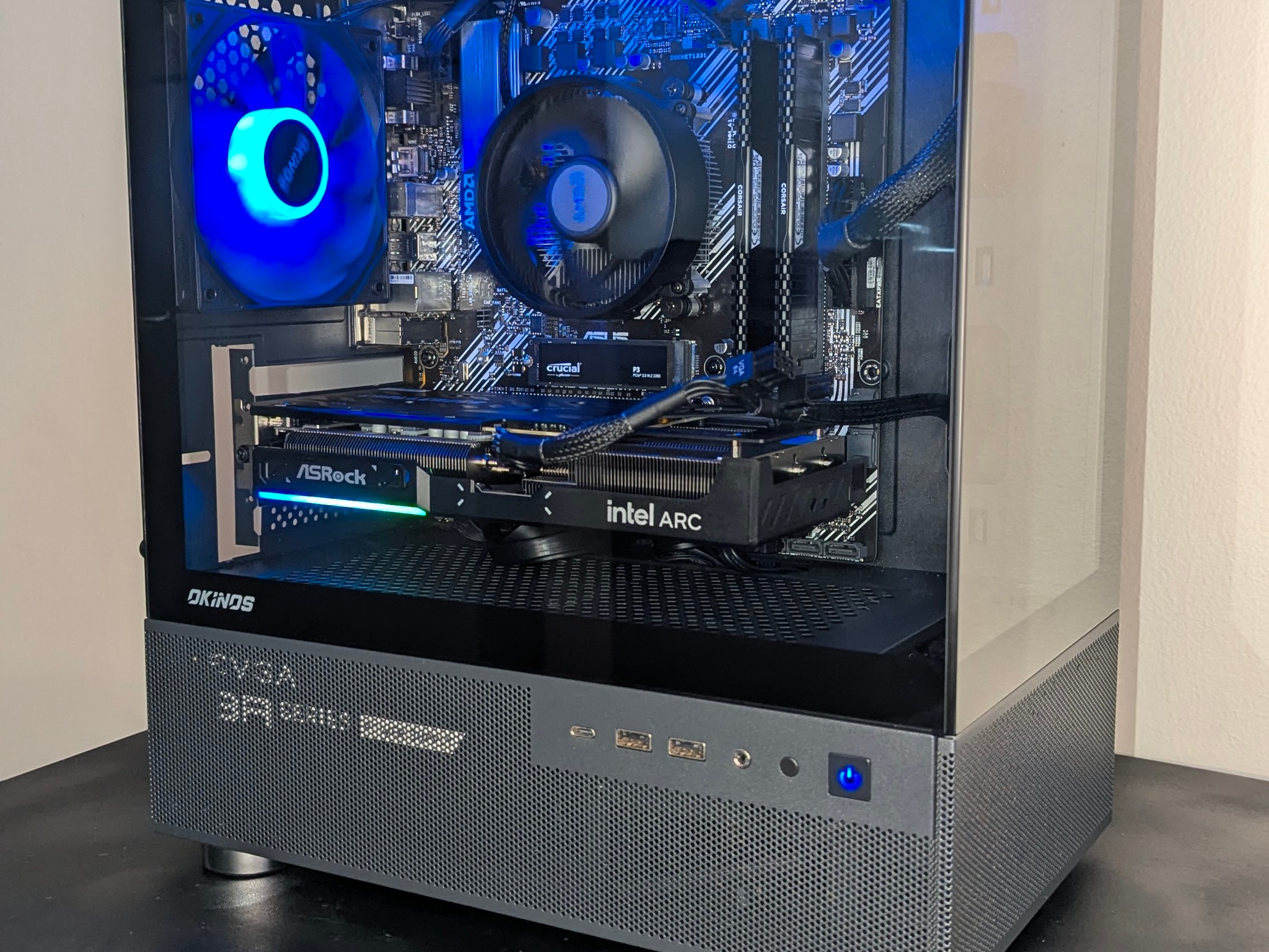 Gaming PC |Ryzen 5 5600X | 1.14TB SSD |ARC B580 OC 12GB | 16GB DDR4 LPX | B450M A2 | 1440p/1080p