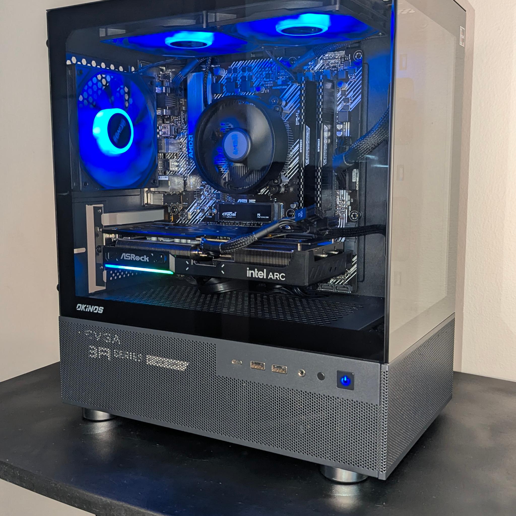 Gaming PC |Ryzen 5 5600X | 1.14TB SSD |ARC B580 OC 12GB | 16GB DDR4 LPX | B450M A2 | 1440p/1080p