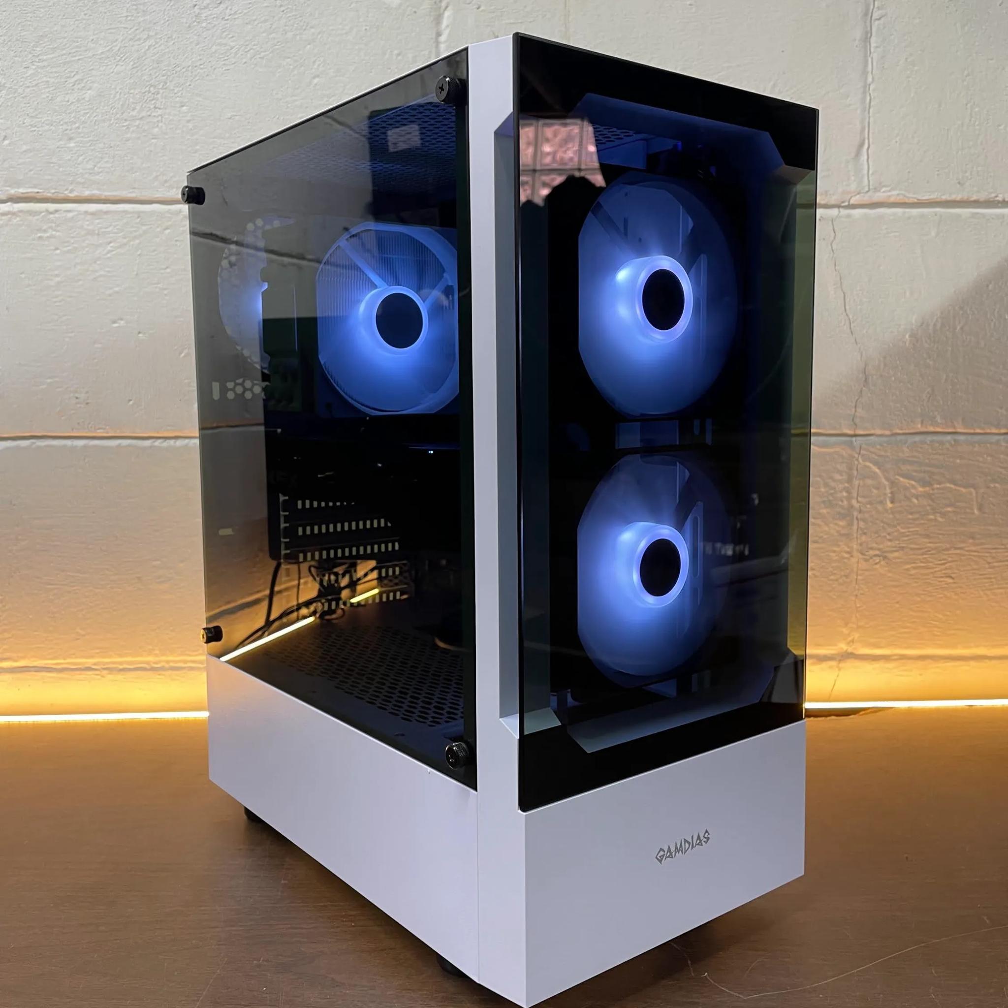 🔥130FPS GTA🔥White Gaming PC | Intel i5 / AMD RX580 / 8GB / 1.1TB Win 11 Pro + Wi-Fi