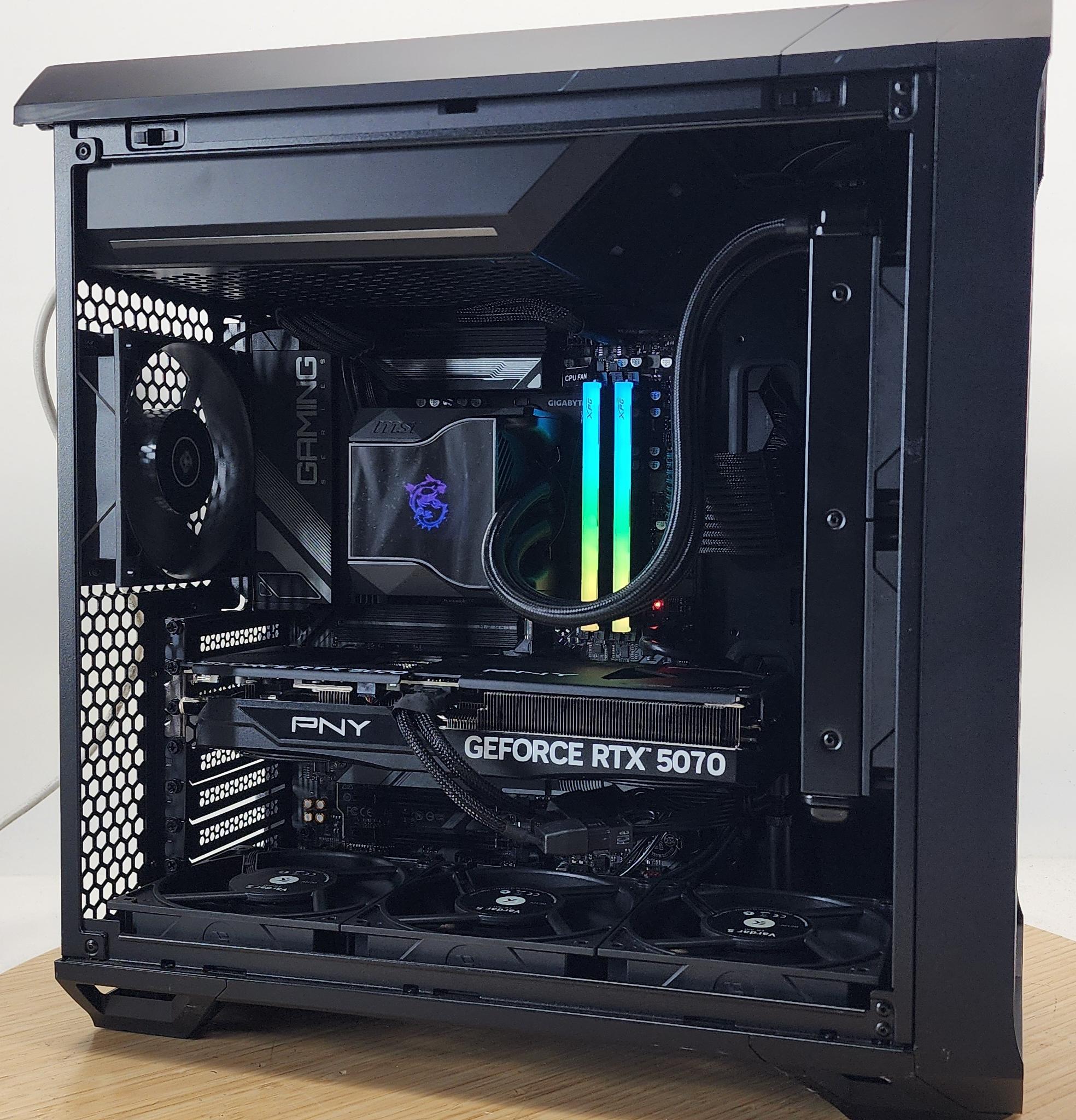 Gaming PC Ryzen 7 7700 32GB RAM 1TB SSD RTX 5070 12GB Windows 11 Computer