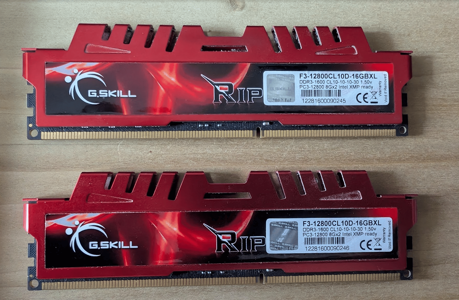 G.Skill Ripjaws X Series 16GB (2 x 8GB) DDR3 1600 Desktop Memory kit