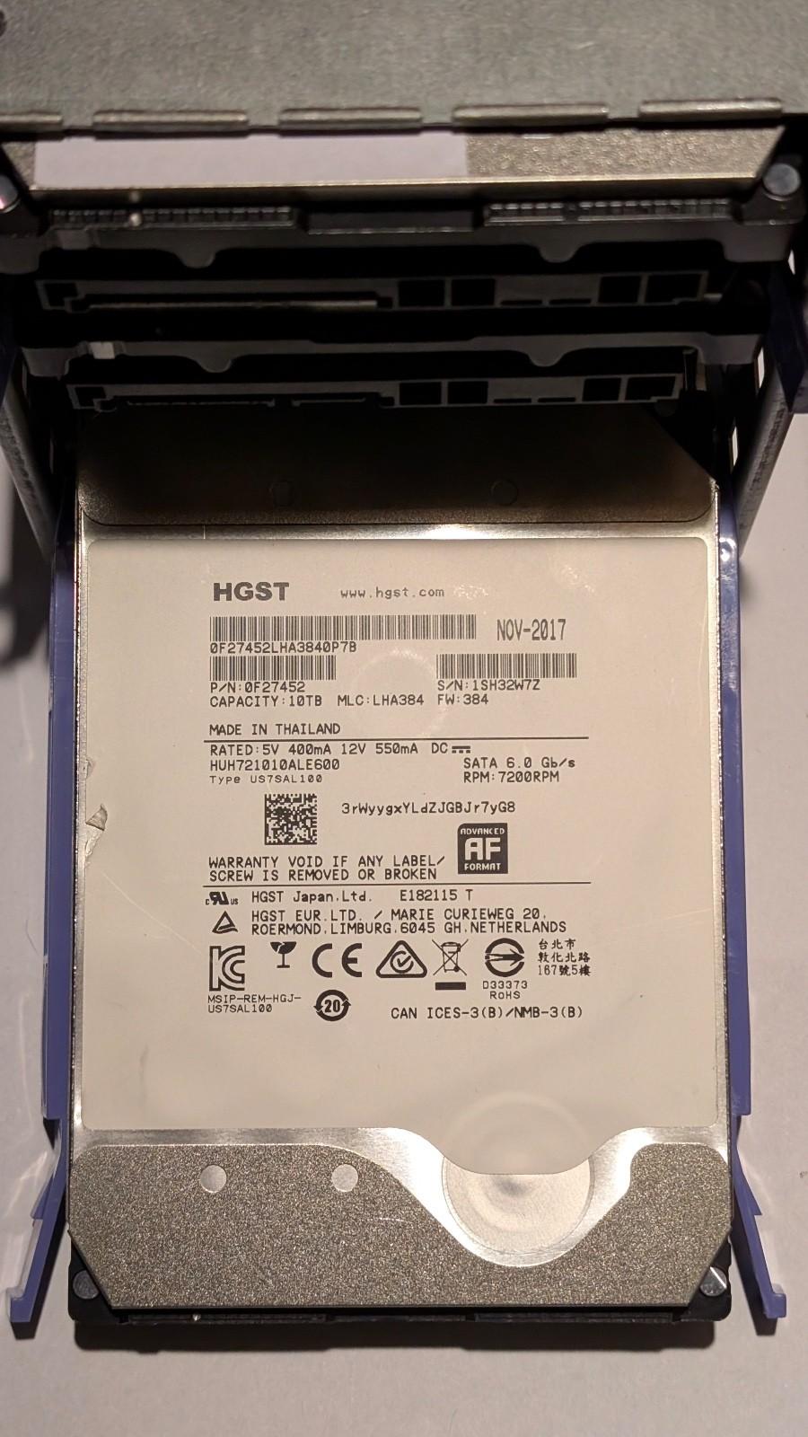 10TB HGST Ultrastar HC510 HUH721010ALE600