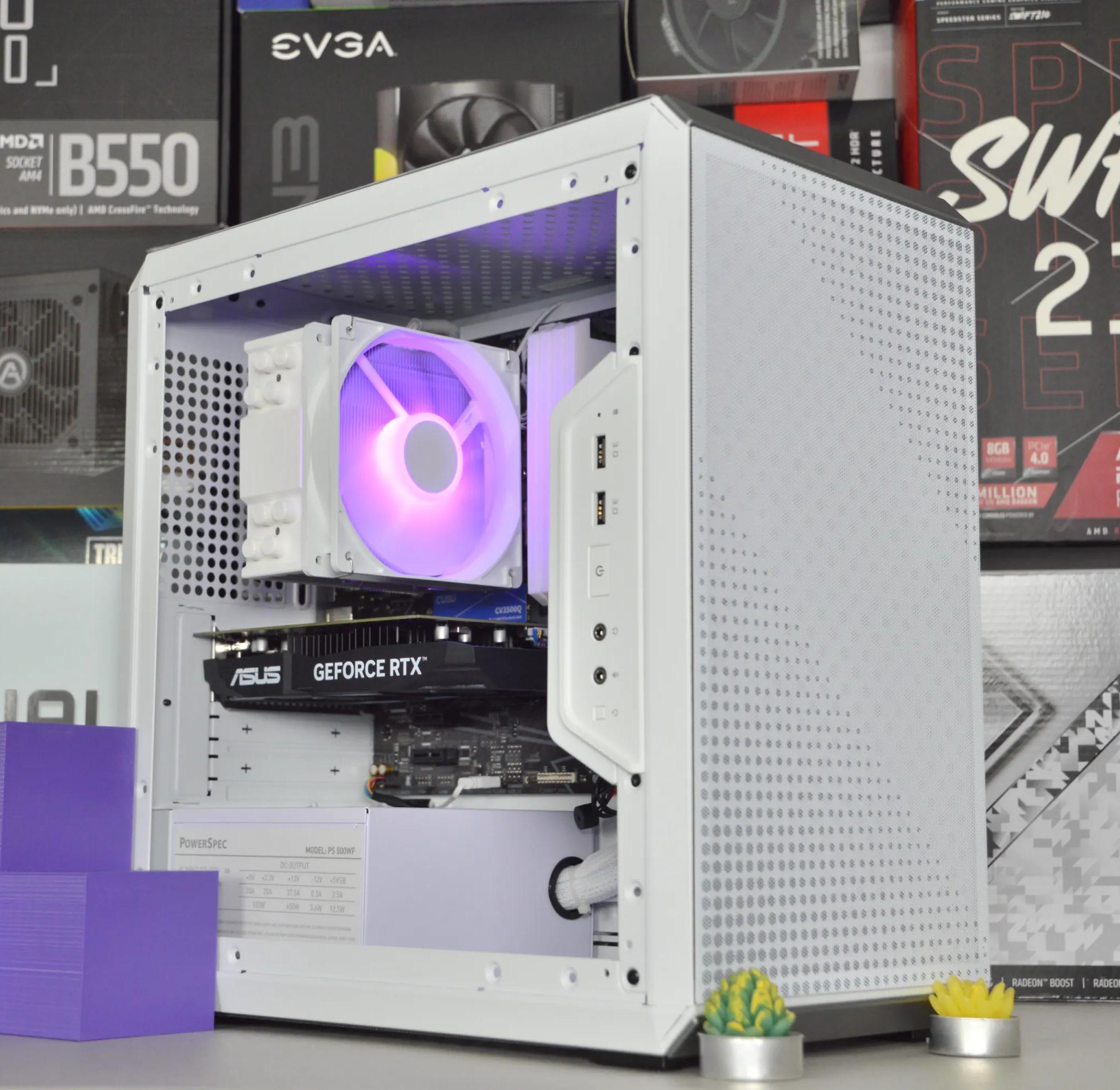 ⬜🟣| RTX 3050 6GB | INTEL i3-10100F | 16GB DDR4 RAM | 1TB NVME SSD | Royal Box |