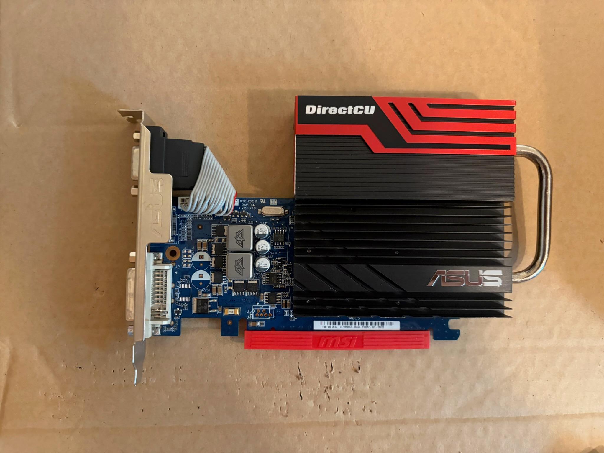 ASUS GeForce GT 430 DirectCU Silent | GPU | ENGT430 DC SL/DI/1GD3 | 1GB DDR3