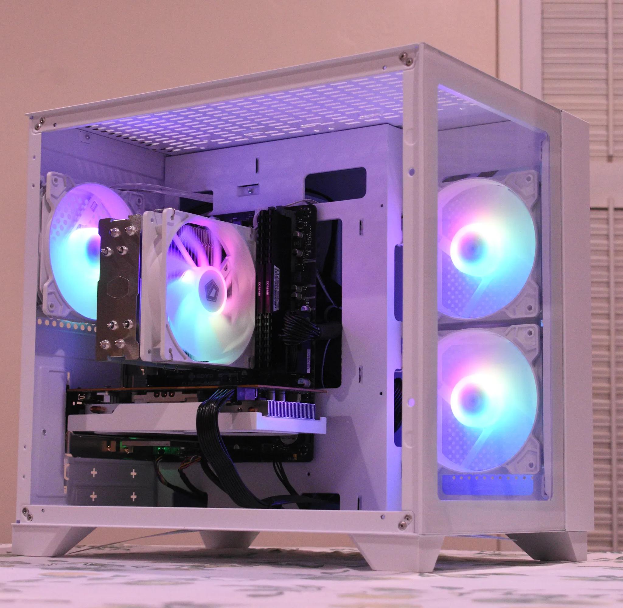 Gaming PC | Ryzen 5 3600 | RX 6600 8GB | 16GB DDR4 | 1TB nVME SSD | 1080p White Gaming PC RGB