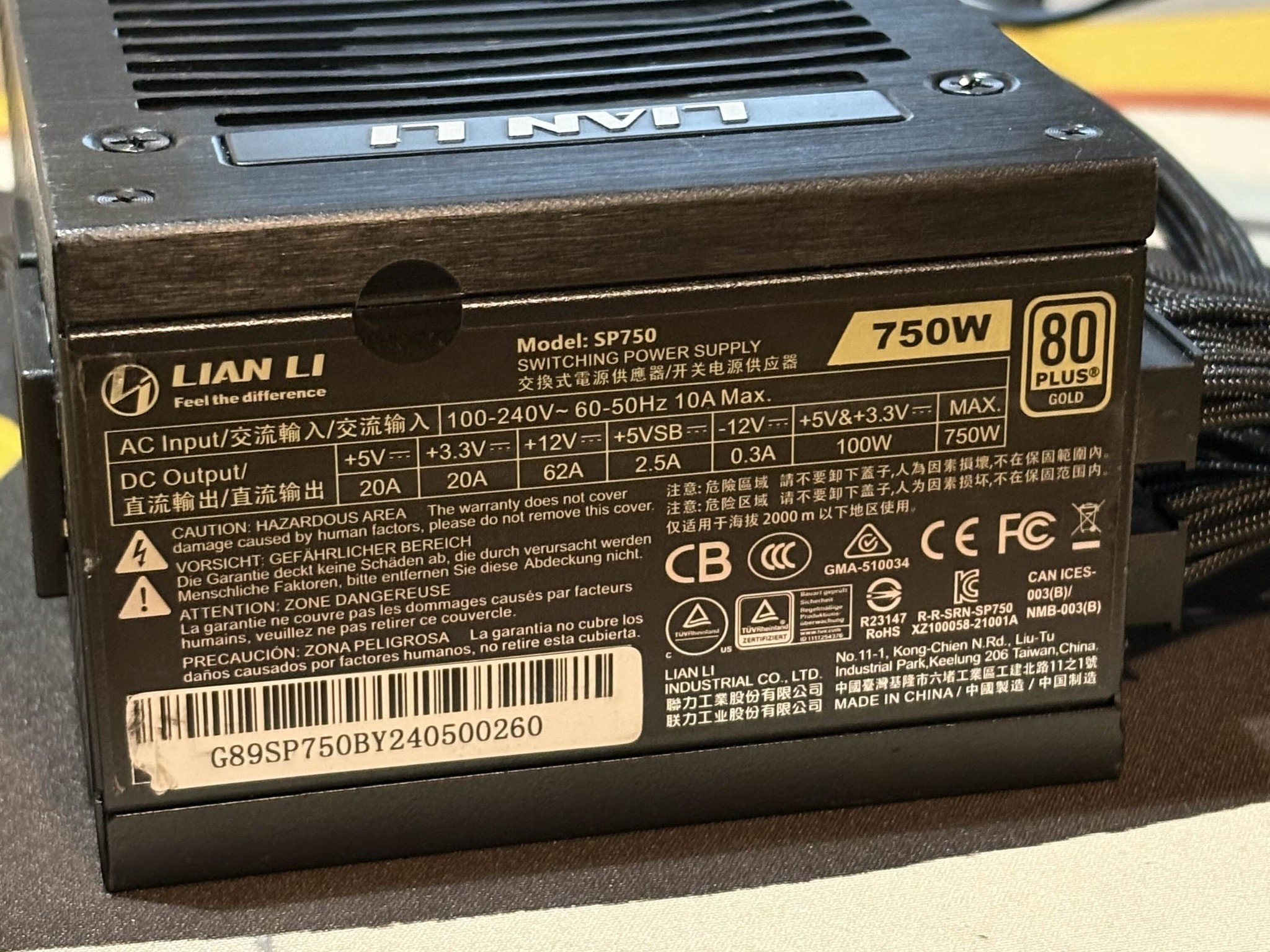 Lian Li SP750W Gold Fully Modular