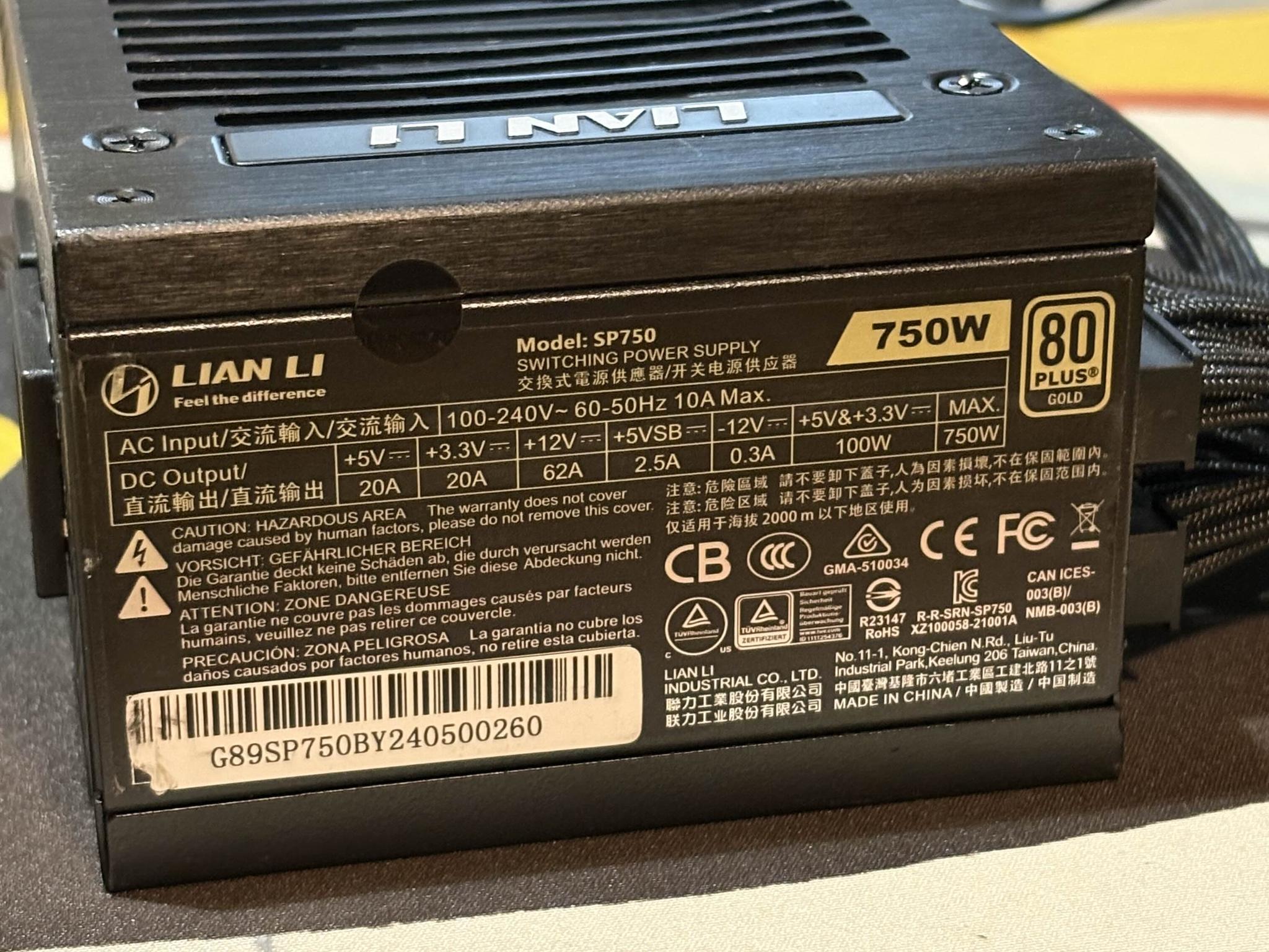 Lian Li SP750W Gold Fully Modular