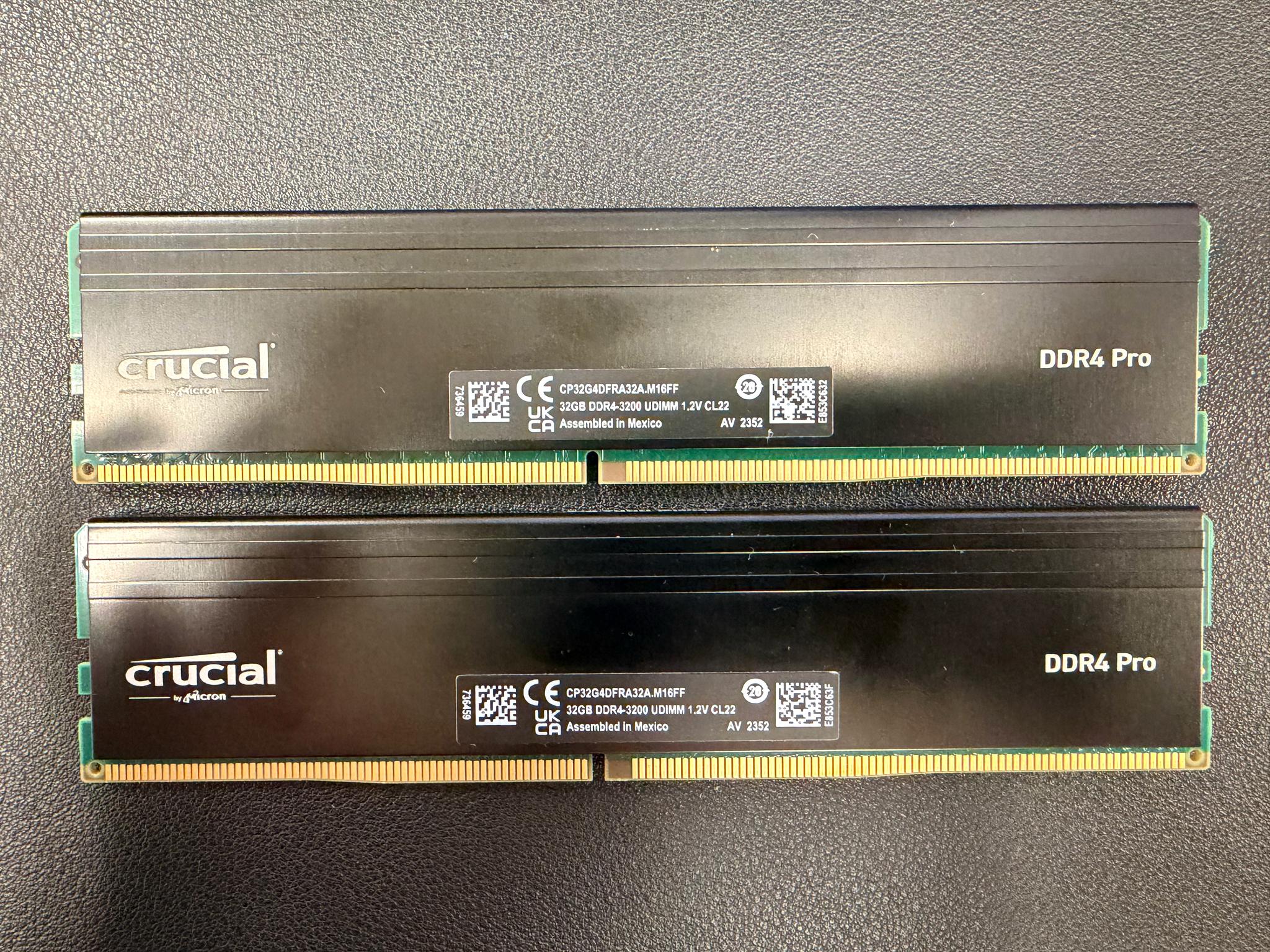 Crucial Pro UDIMM 64GB DDR4-3200 (2x32GB) - Image 2