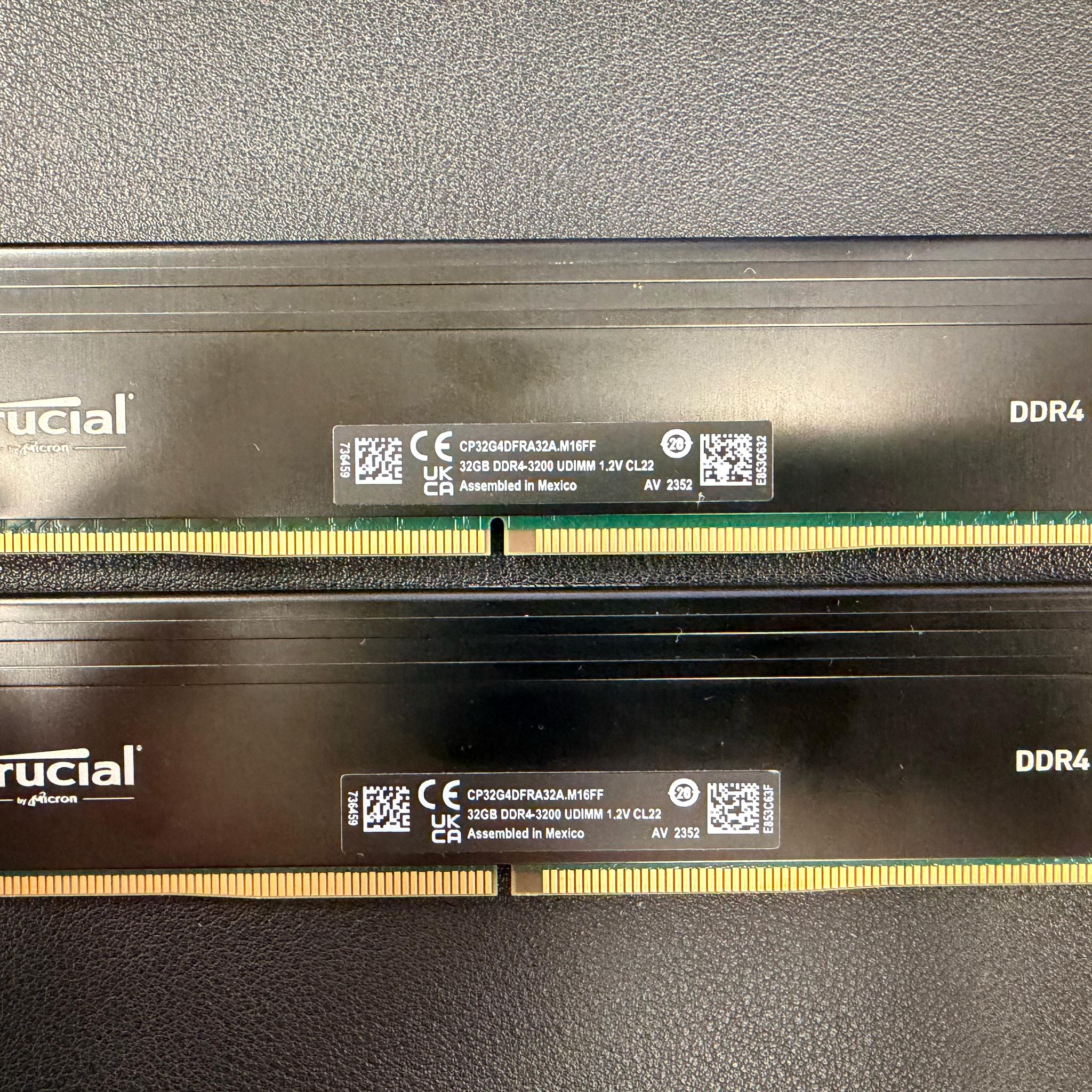Crucial Pro UDIMM 64GB DDR4-3200 (2x32GB)
