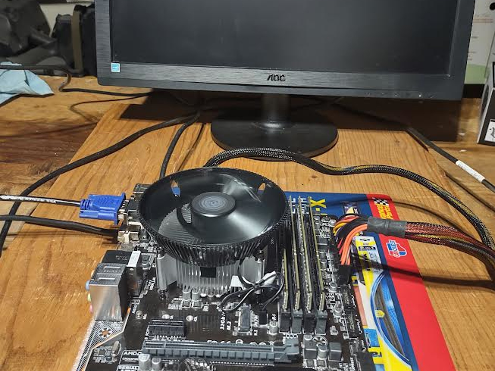 Motherboard with CPU