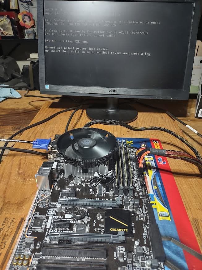 Motherboard with CPU