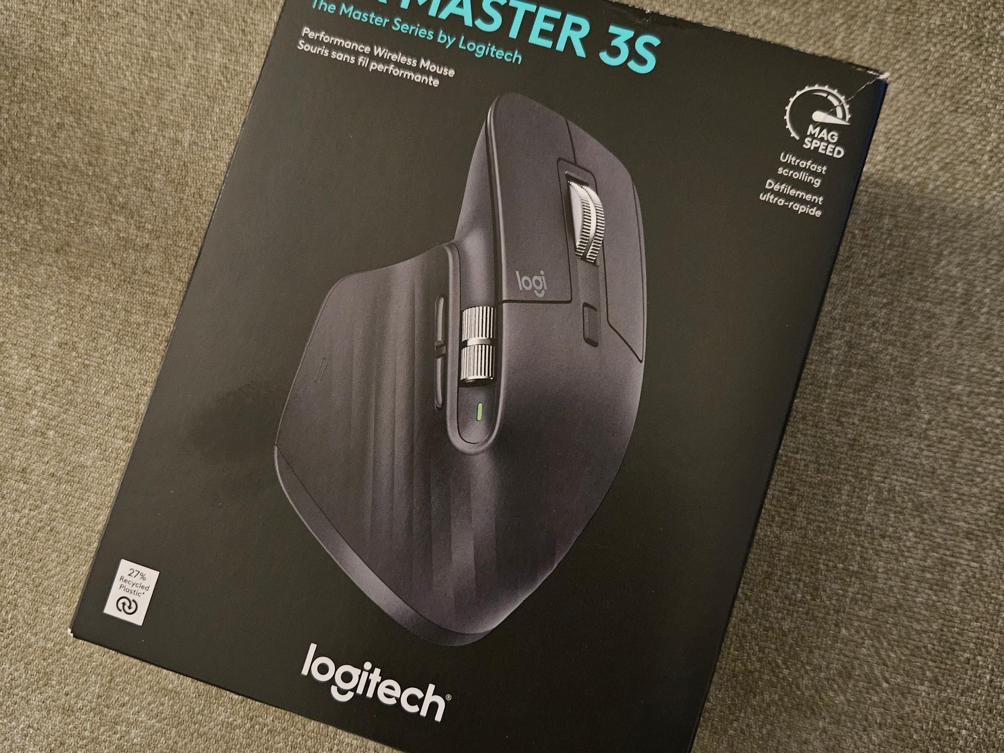 Logitech MX Master 3S Wireless Mouse Logi Bolt - Graphite